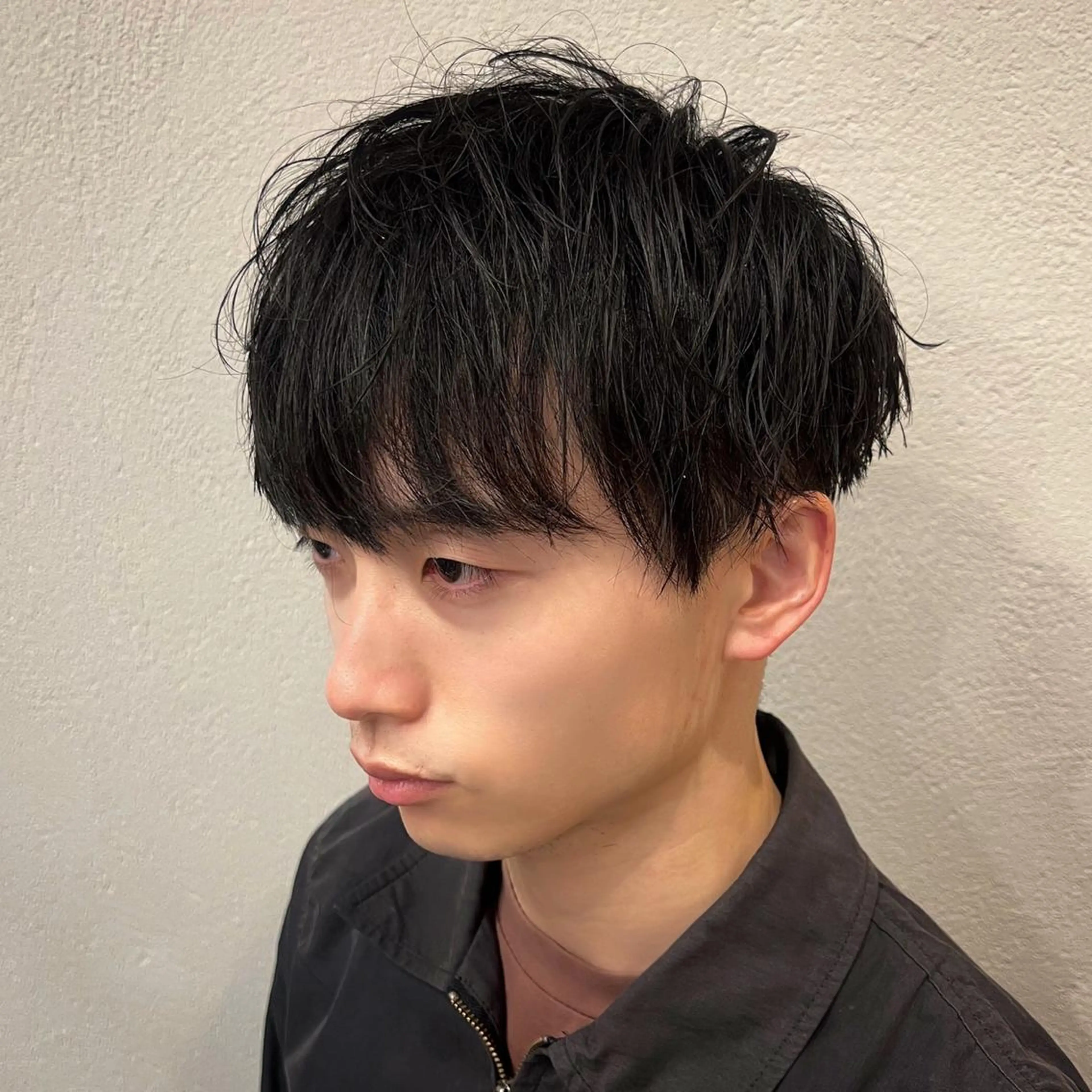 ショート カラー パーマ メンズ マッシュ メンズ特化/パーマ/ メッシュ/竜成のヘアスタイル