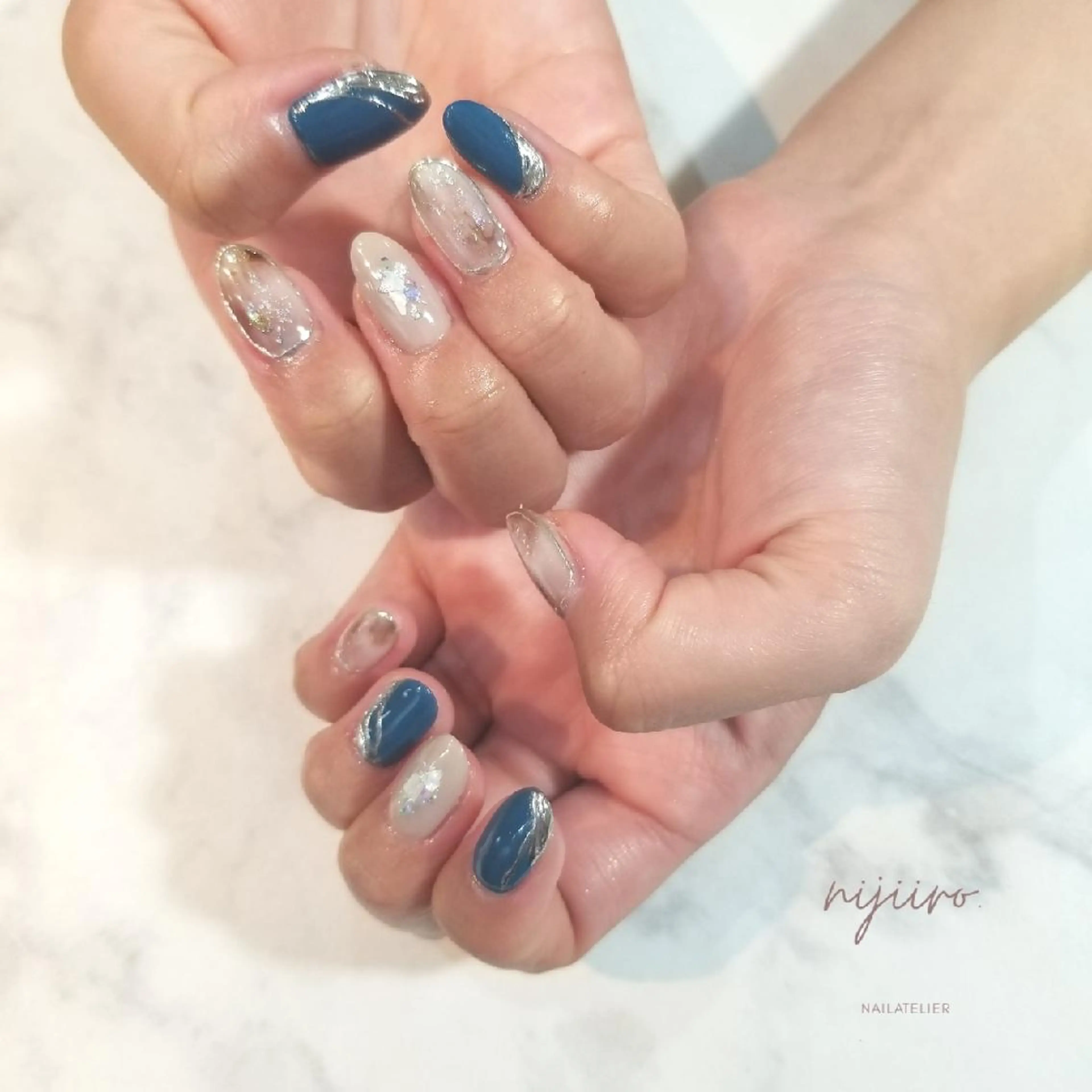 ネイル ハンドネイル nailatelier nijiiro.所属・nijiiro🌈 サトウのネイルデザイン