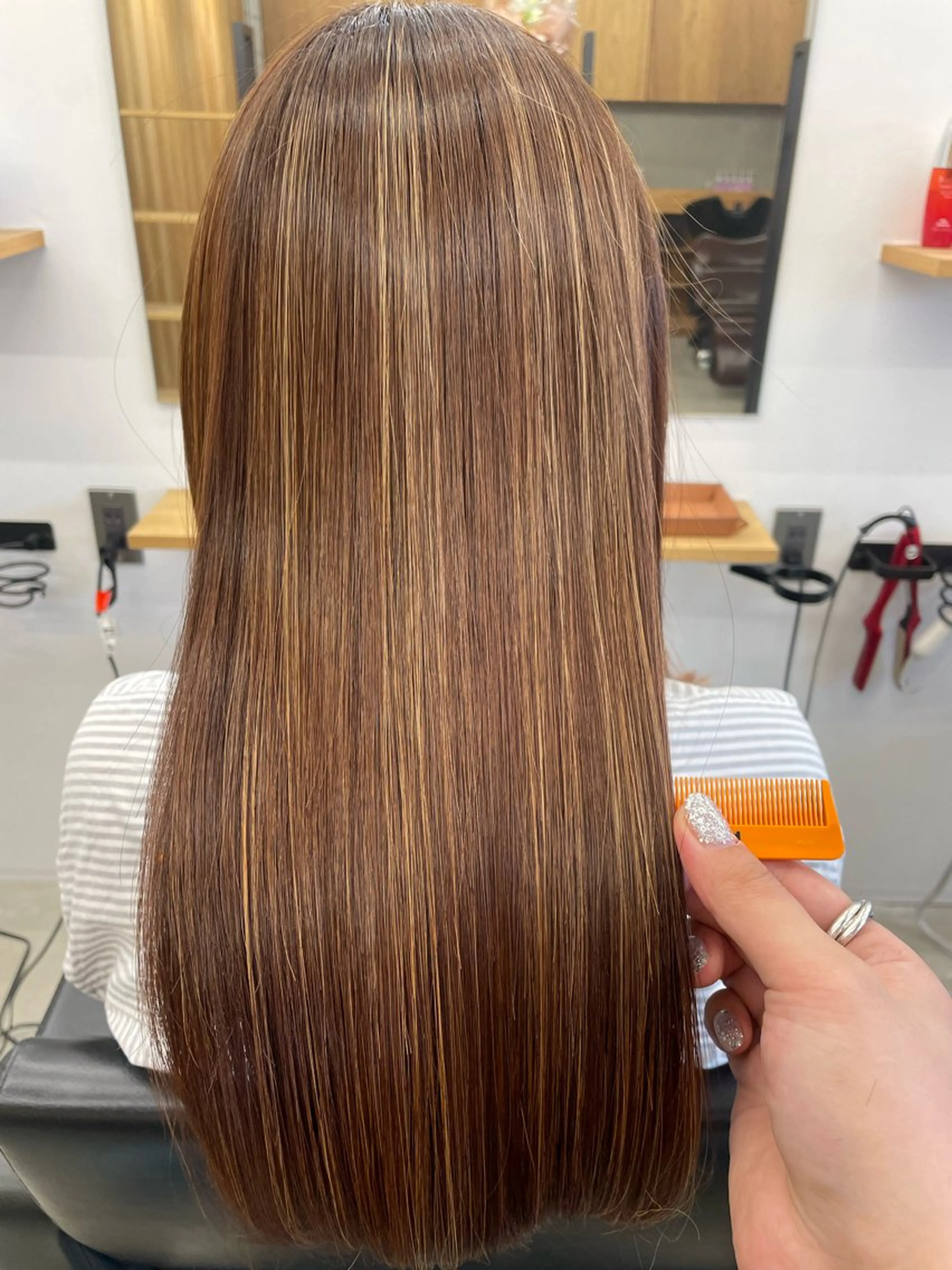 ロング ハイライト 髪質改善 トリートメント 髪質改善/ハイライト /🌈瀧澤夕花のヘアスタイル