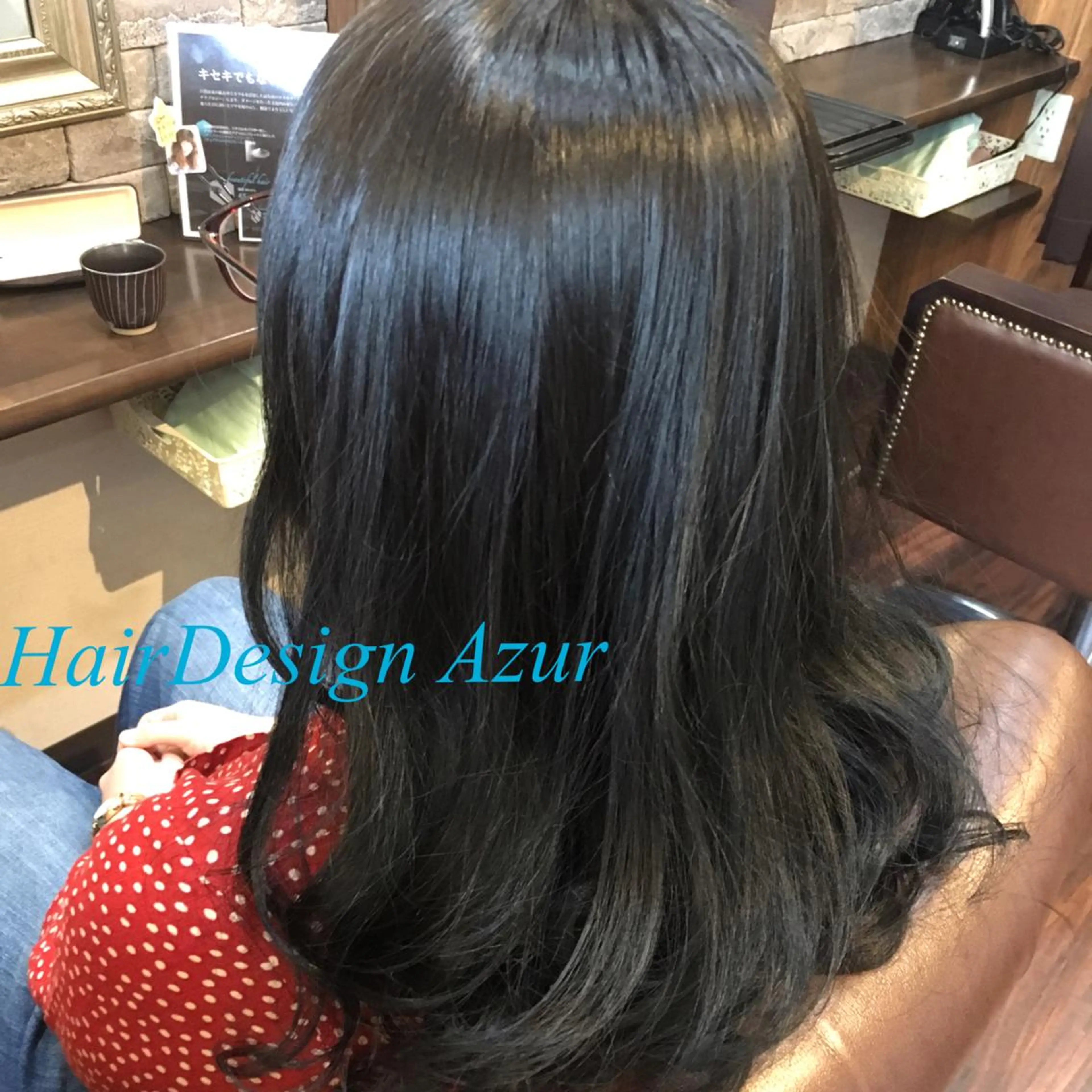 セミロング カラー パーマ HairDesign Azurのヘアスタイル