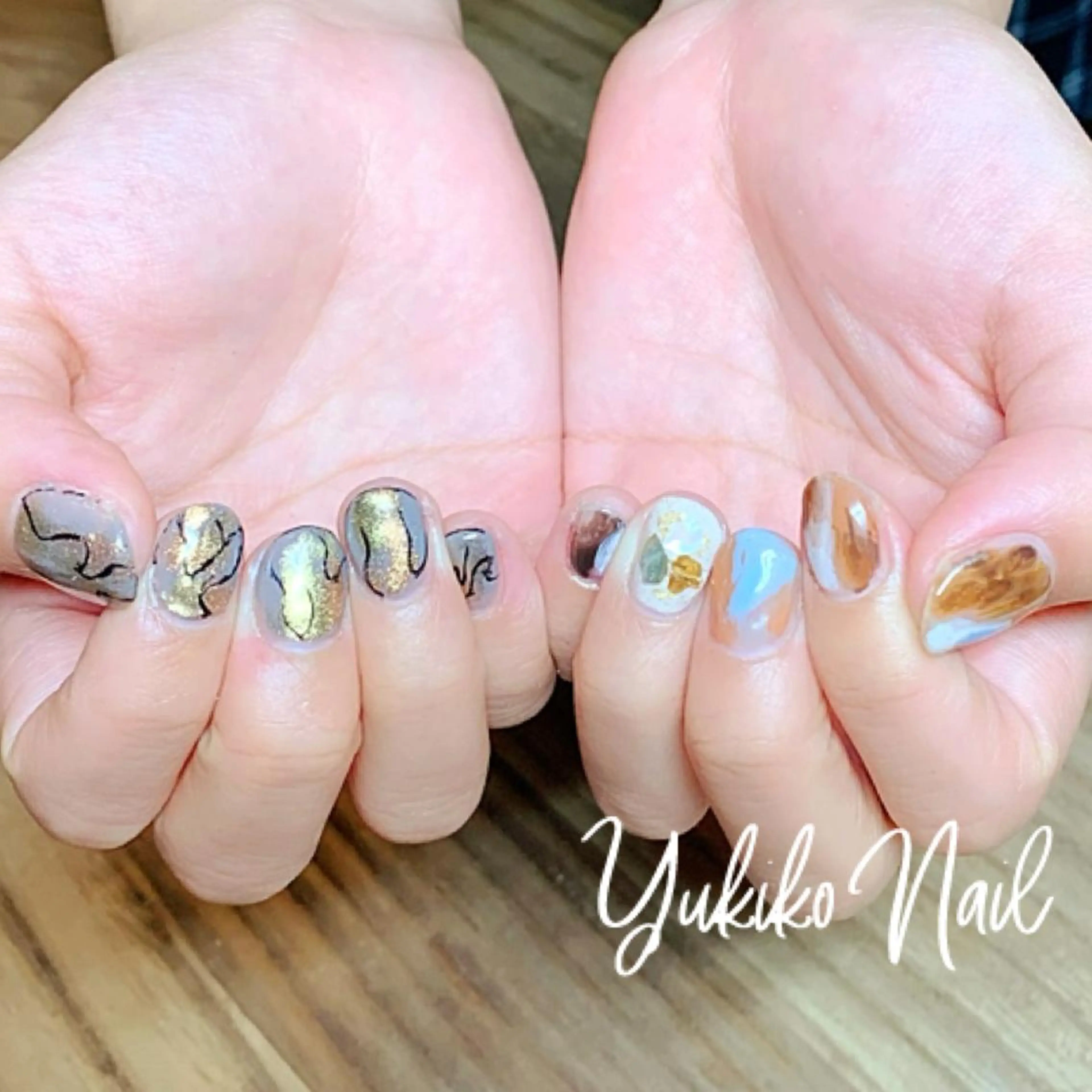 ネイル ニュアンスネイル ハンドネイル ユキコ ネイルのネイルデザイン