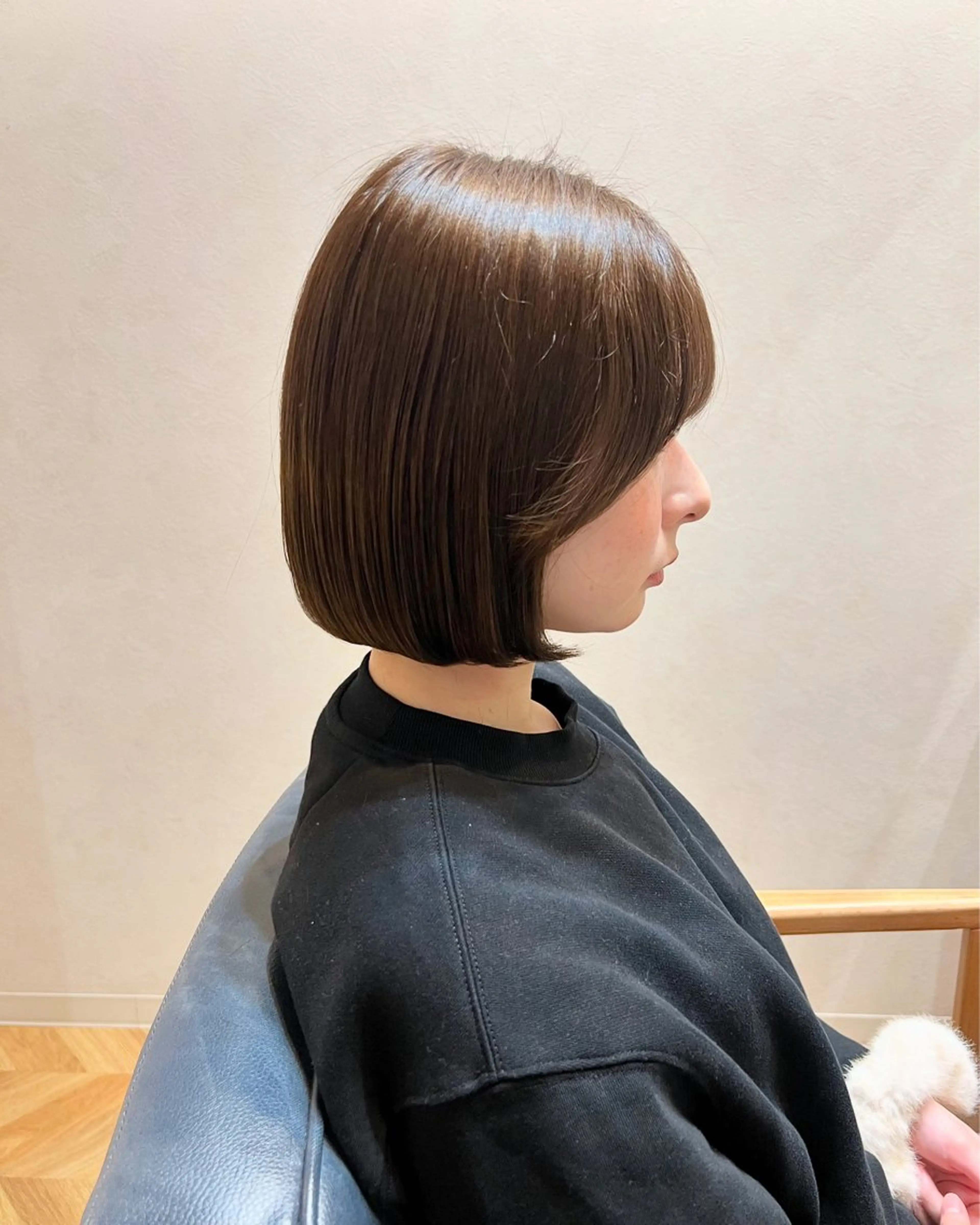 ミディアム 濱野 梨奈のヘアスタイル