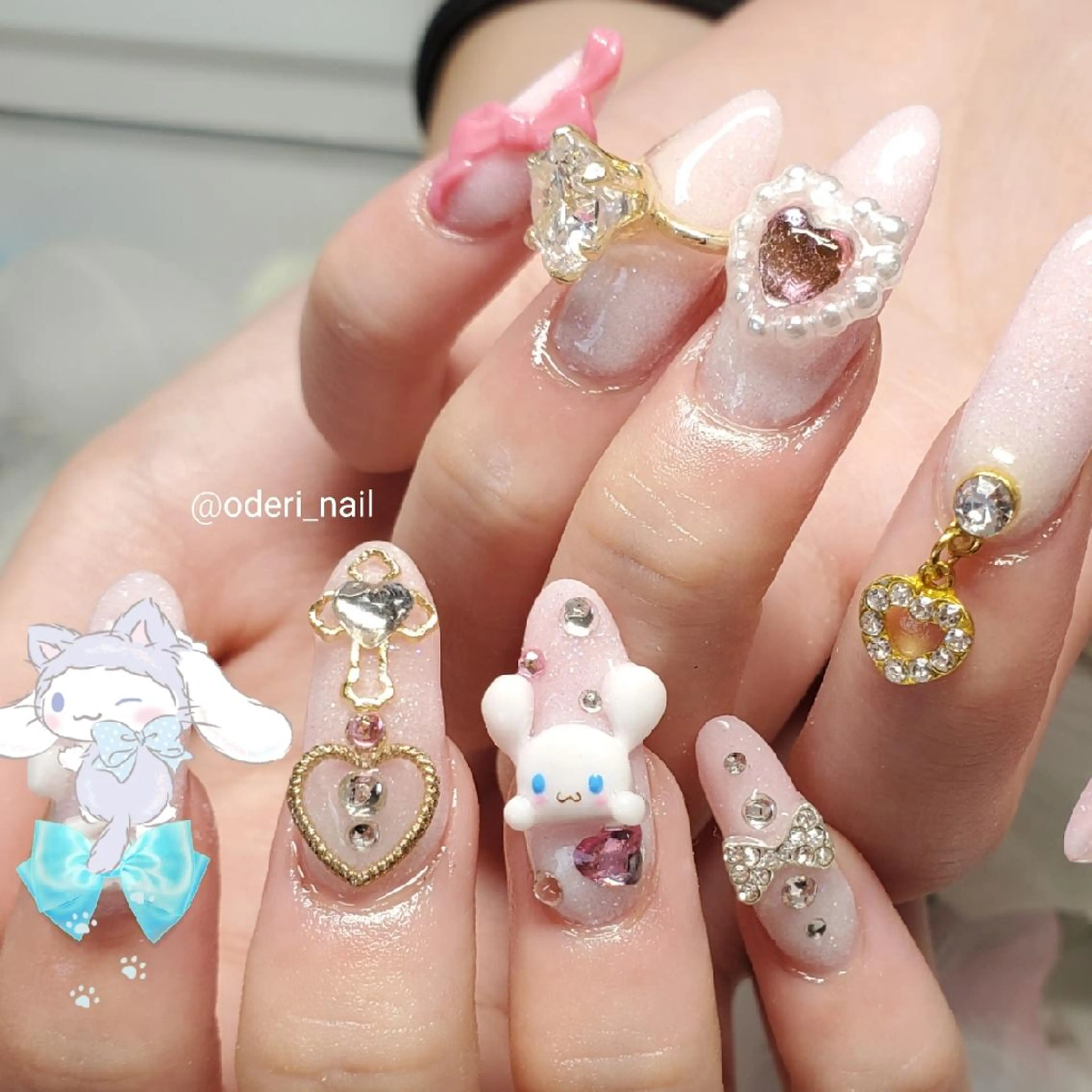 ネイル アートネイル ジェルネイル おで@ oderi_nailのネイルデザイン