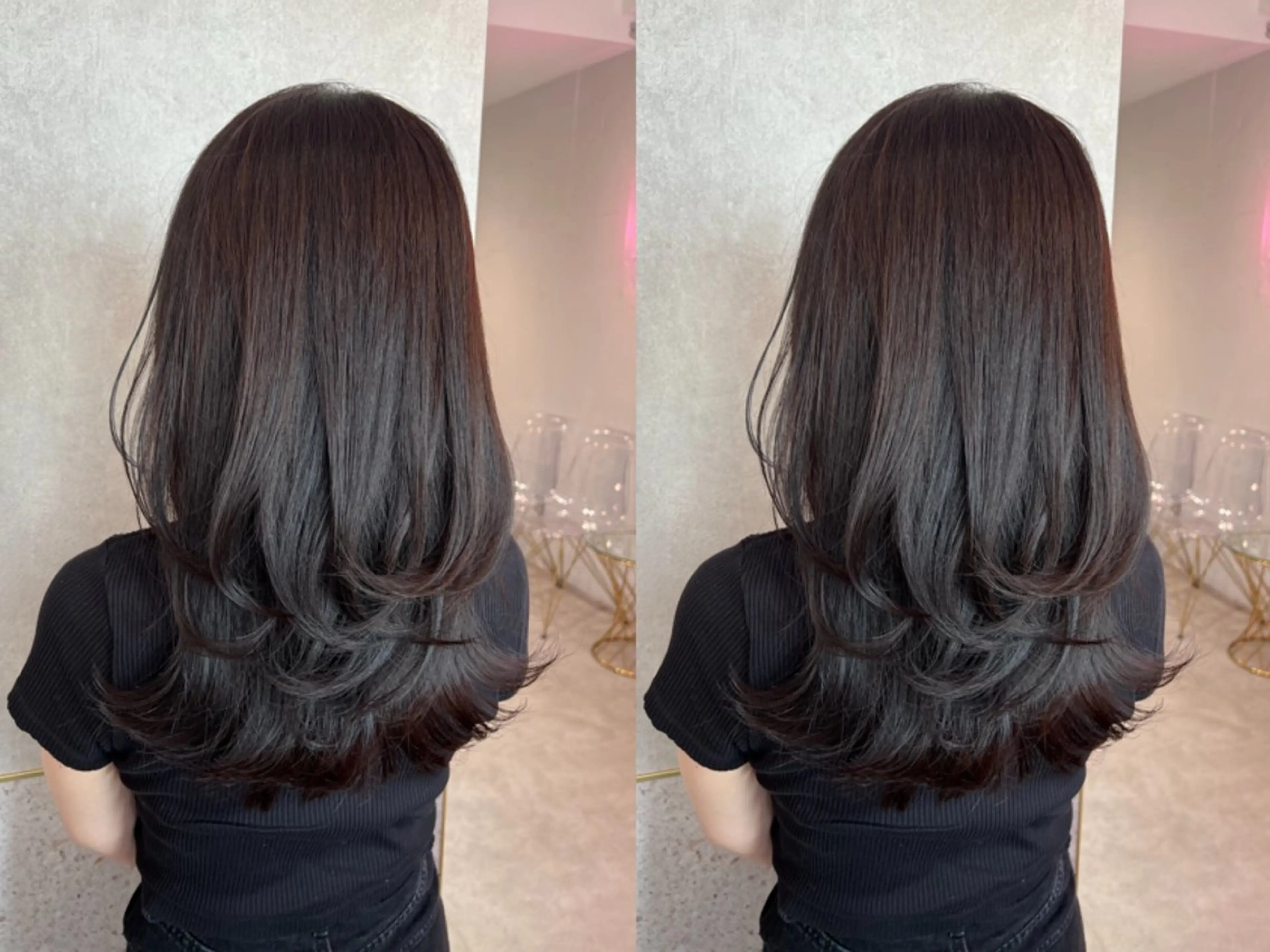 ミディアム カット ヘアカラー トリートメント ヘアセット Loom .by Sea  ルームバイシー所属・レイヤー/前髪/ 韓国/CHIHIROのヘアスタイル