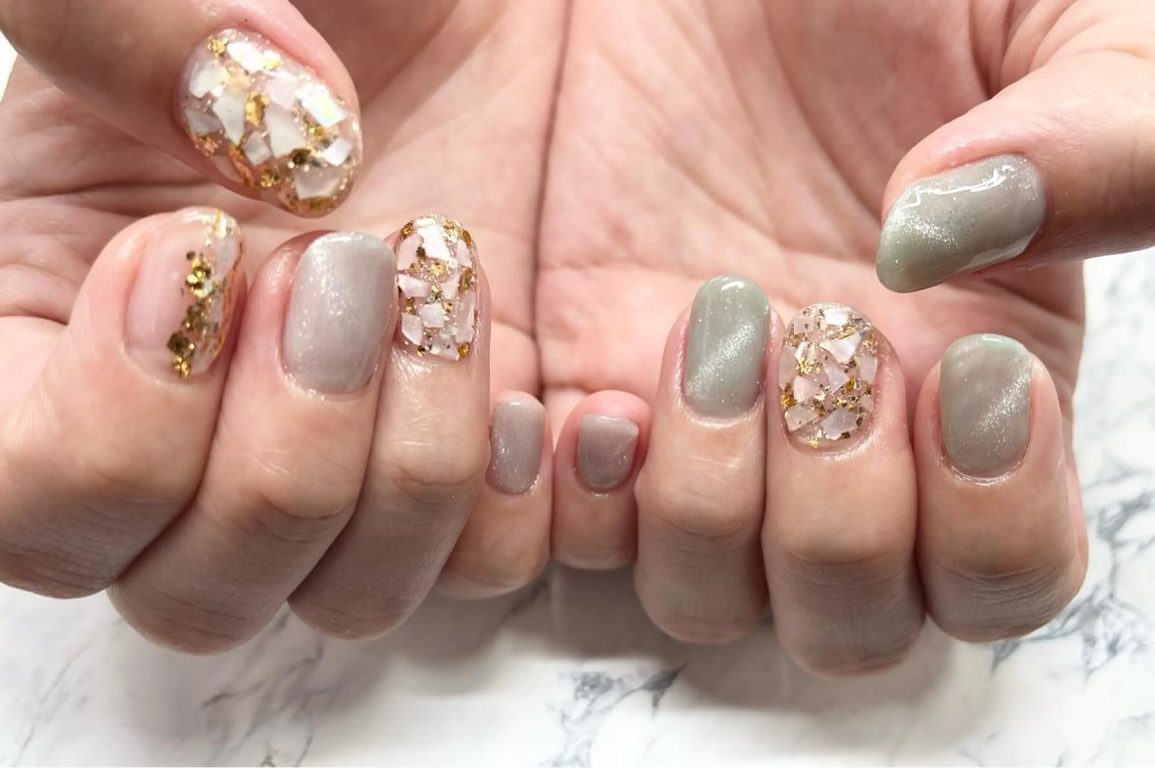 ネイル キラキラネイル ハンドネイル Rosa NAILのネイルデザイン