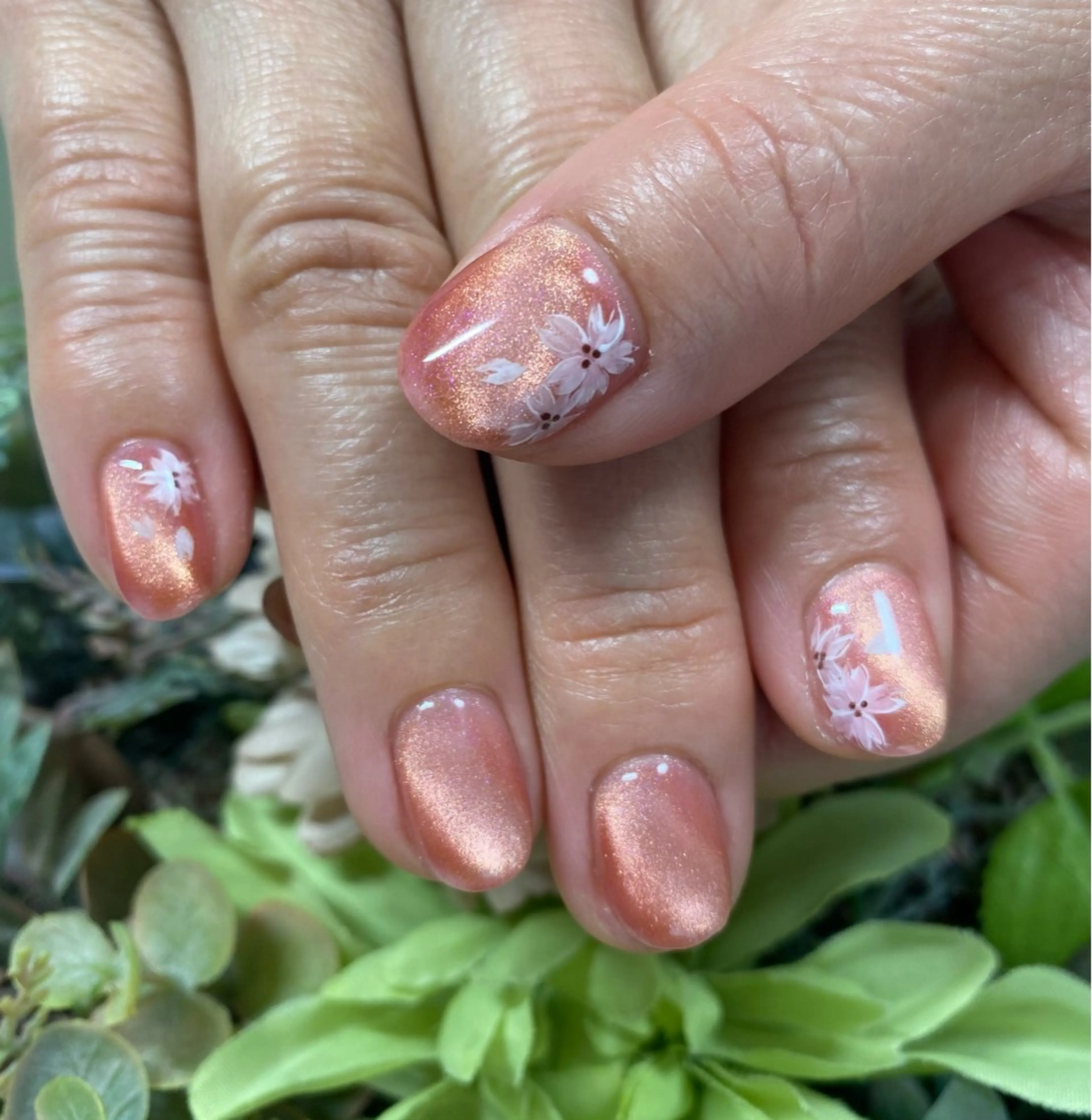 ネイル ジェルネイル マグネットネイル Glanz  Nail aのネイルデザイン