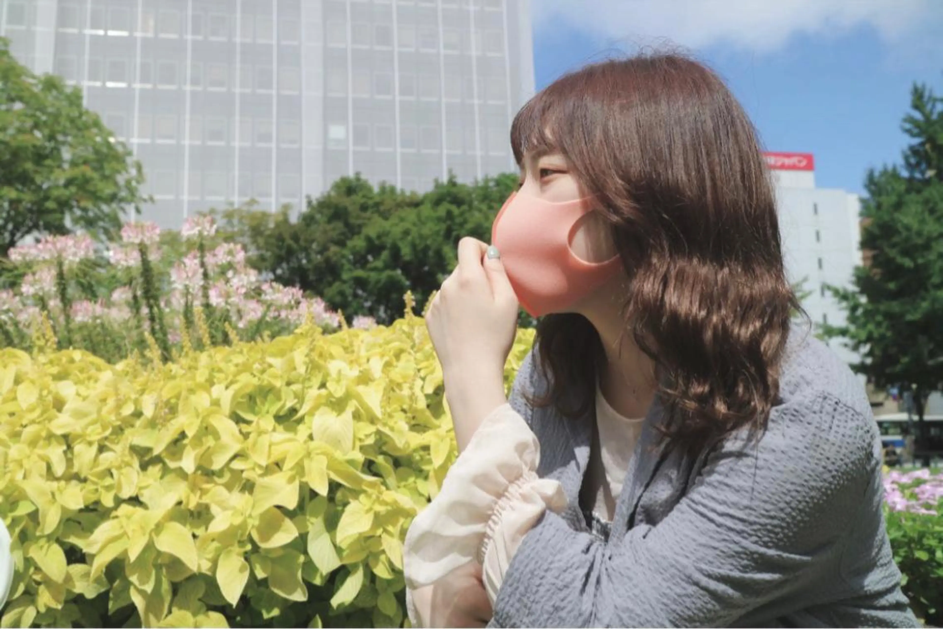 ミディアム カラー 岩戸 新のヘアスタイル