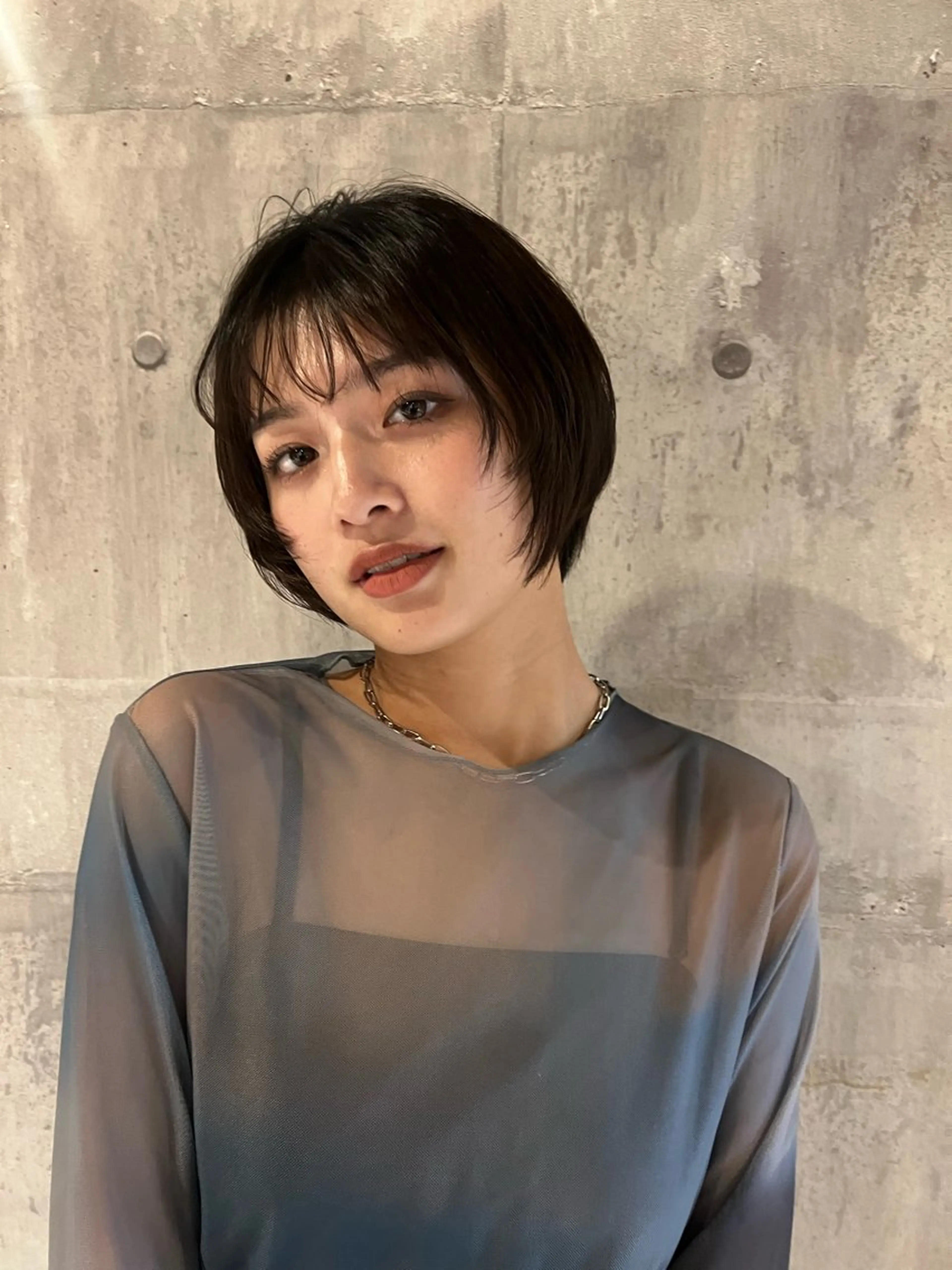 ショート パーマ×透明感カラー MIOのヘアスタイル