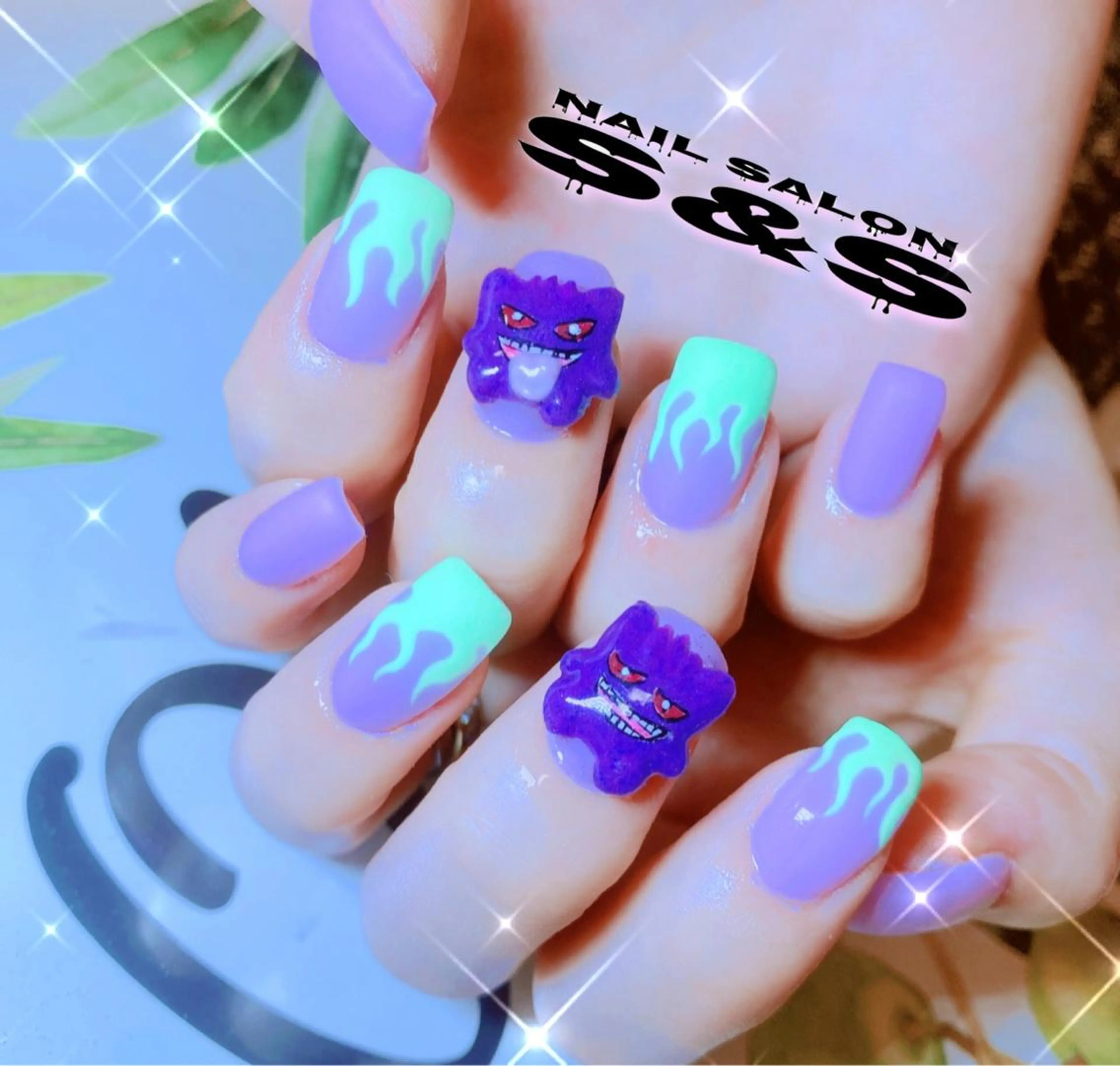 ネイル 長さ出し メンズネイル 持ち込み スカルプネイル S&S 村田小百合のネイルデザイン