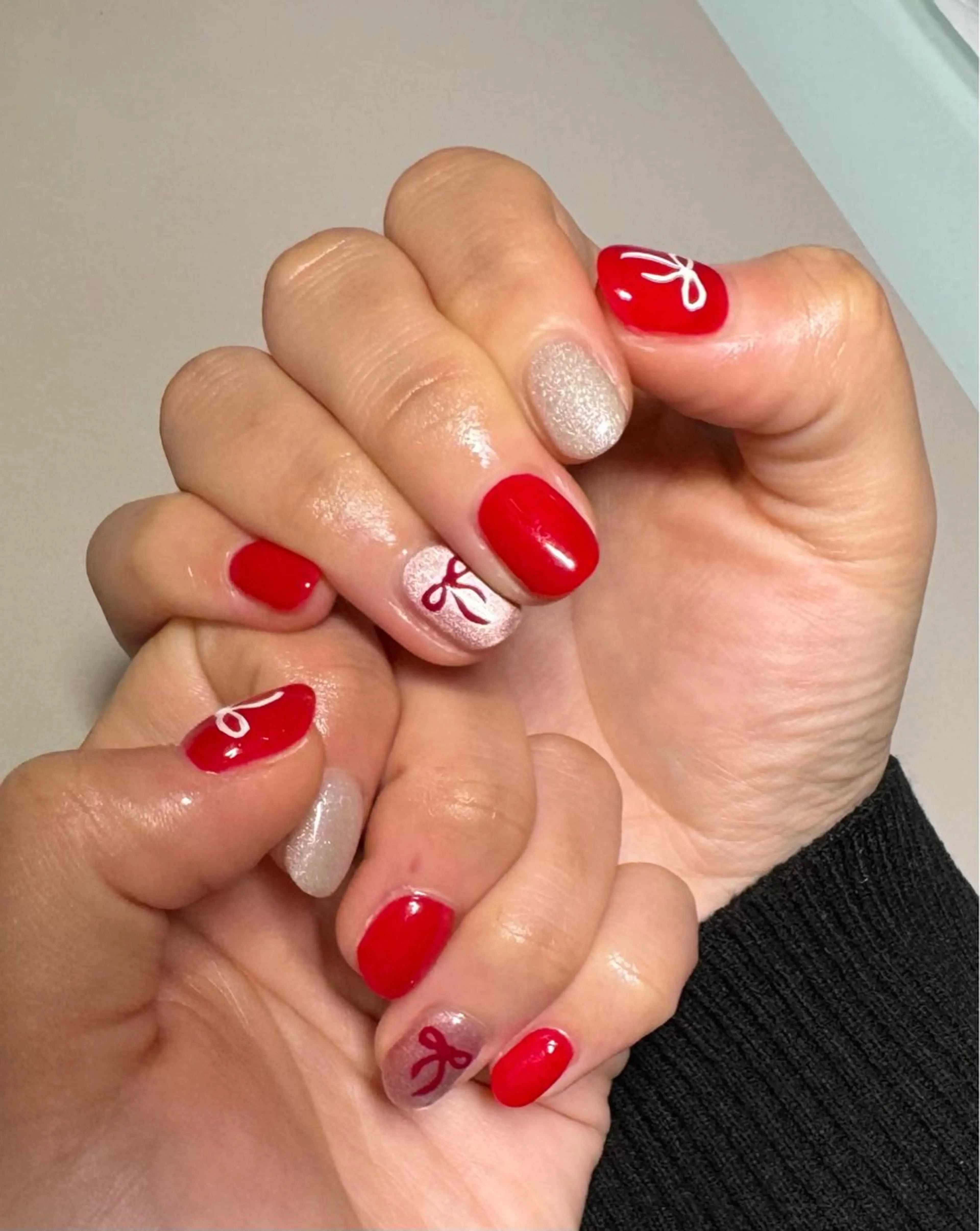 お好きなカラー3色まで選べるフラットアート4本デザインの写真