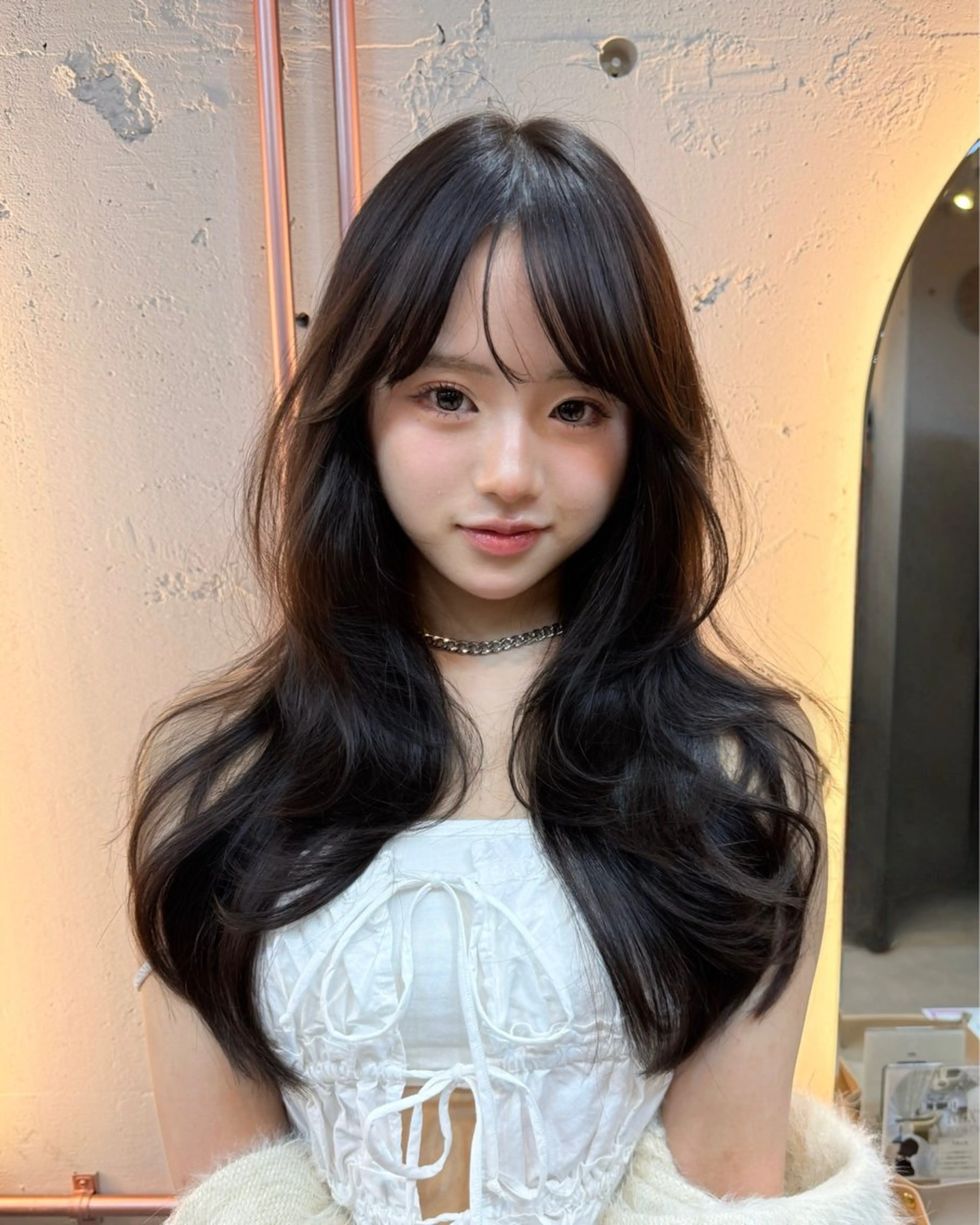 ロング 韓国ヘア🇰🇷髪質 改善たけるのヘアスタイル