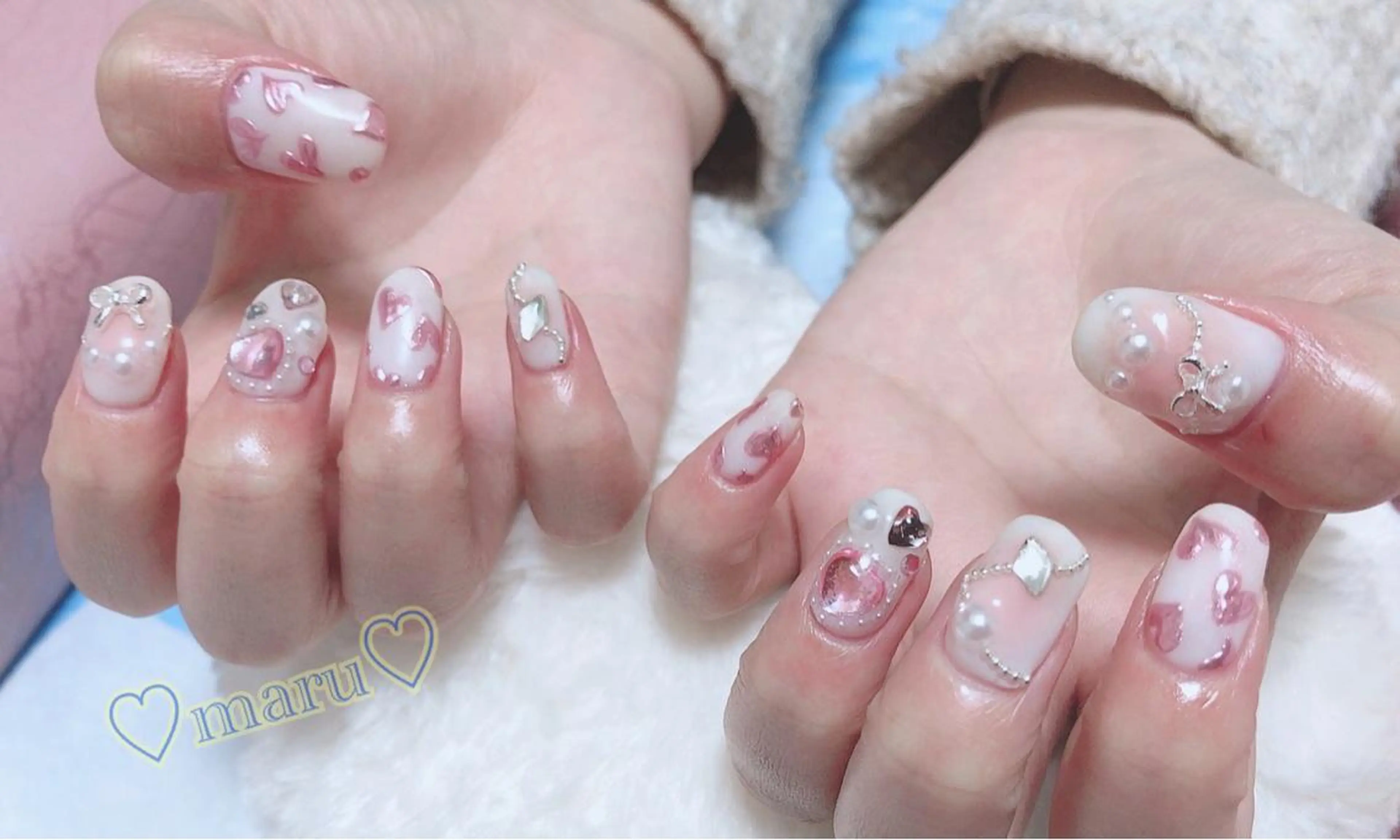 ネイル ハンドネイル フットネイル まるみ ♡のネイルデザイン