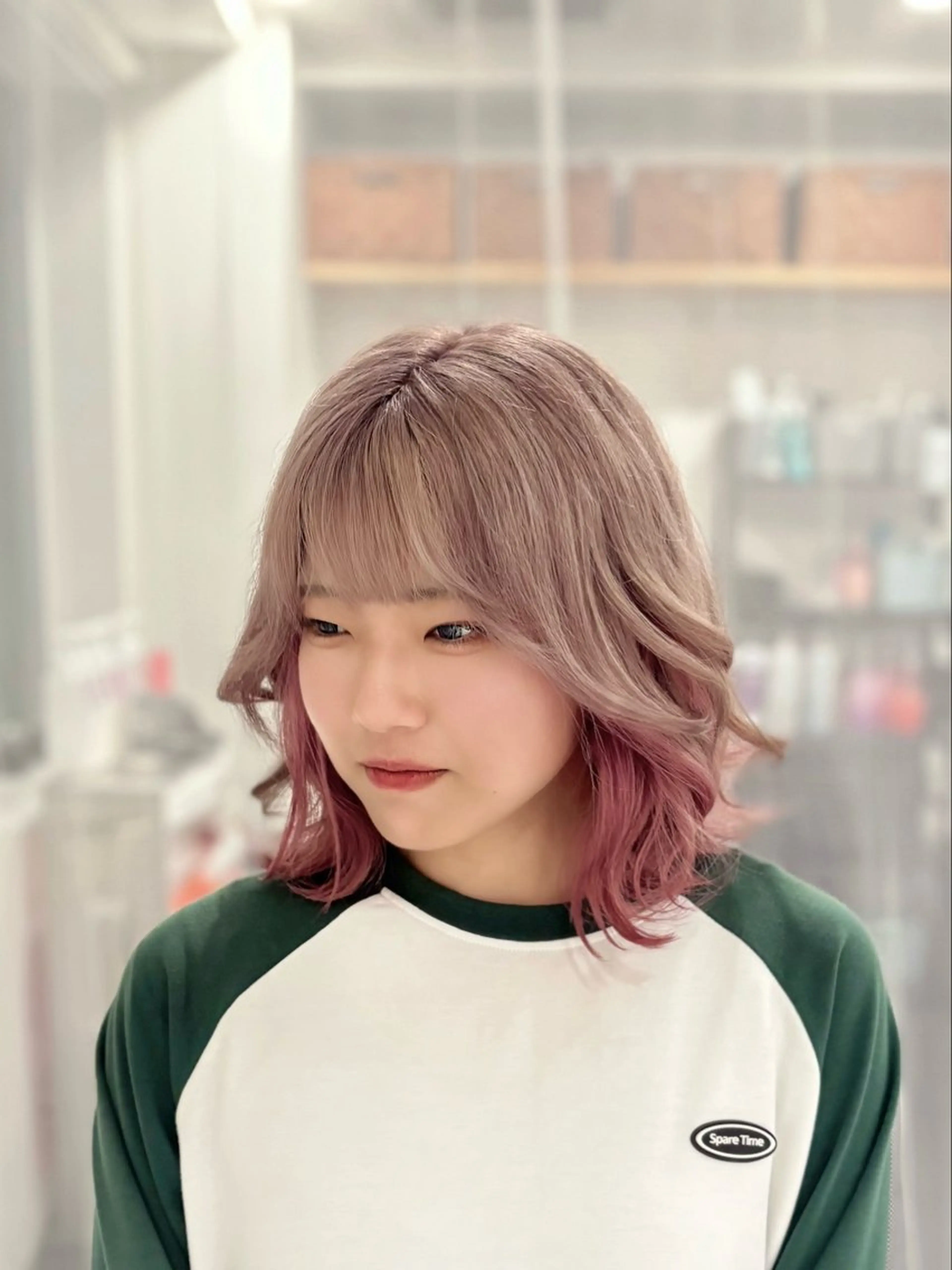 ミディアム カラー ヘアカラー トリートメント GaKu/ハイトーン /ブリーチ/ブロンドのヘアスタイル