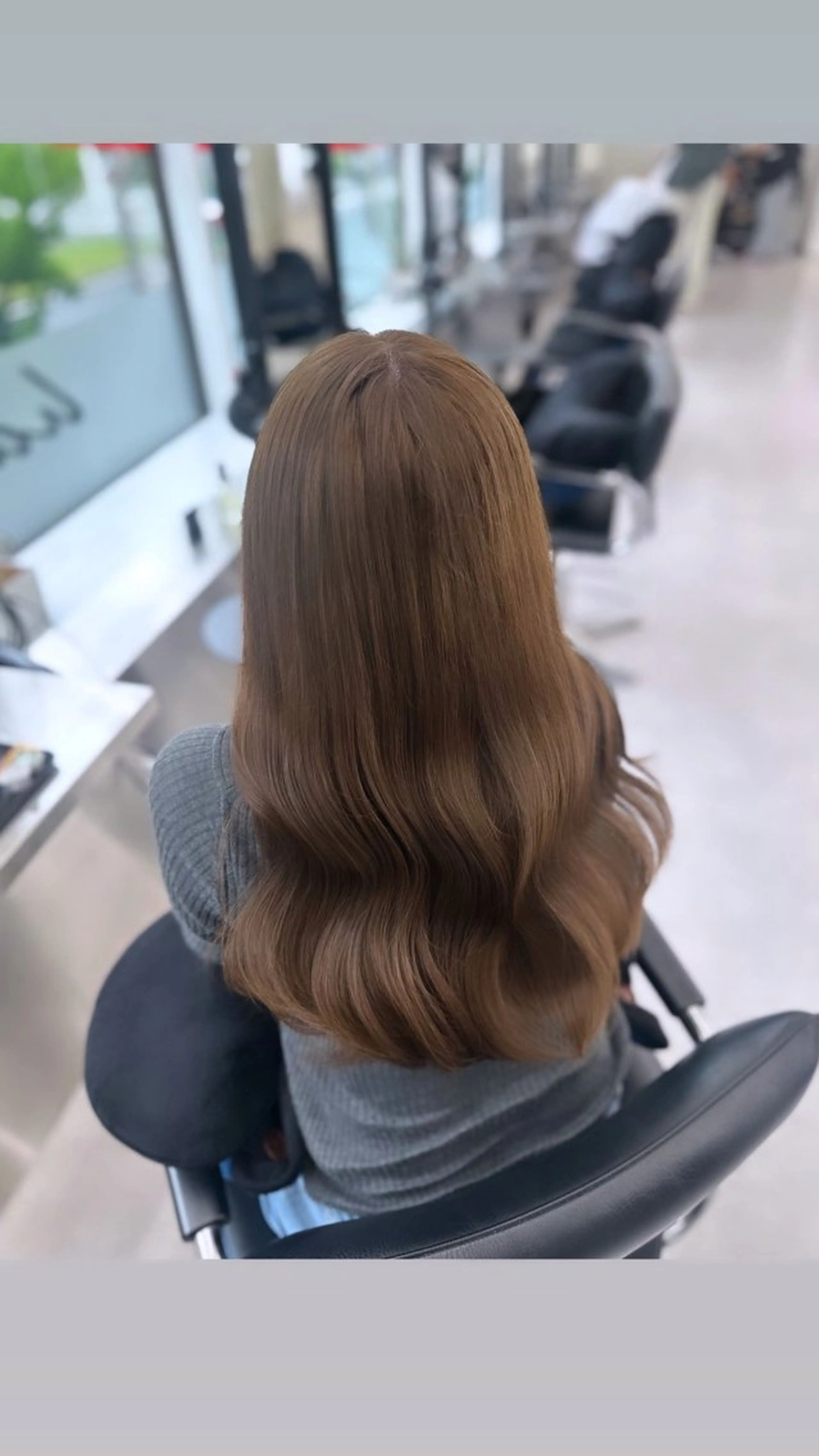 ロング カラー ブラウンカラー ヘアカラー トリートメント 縮毛矯正/艶カラー /髪質改善/なんばのヘアスタイル