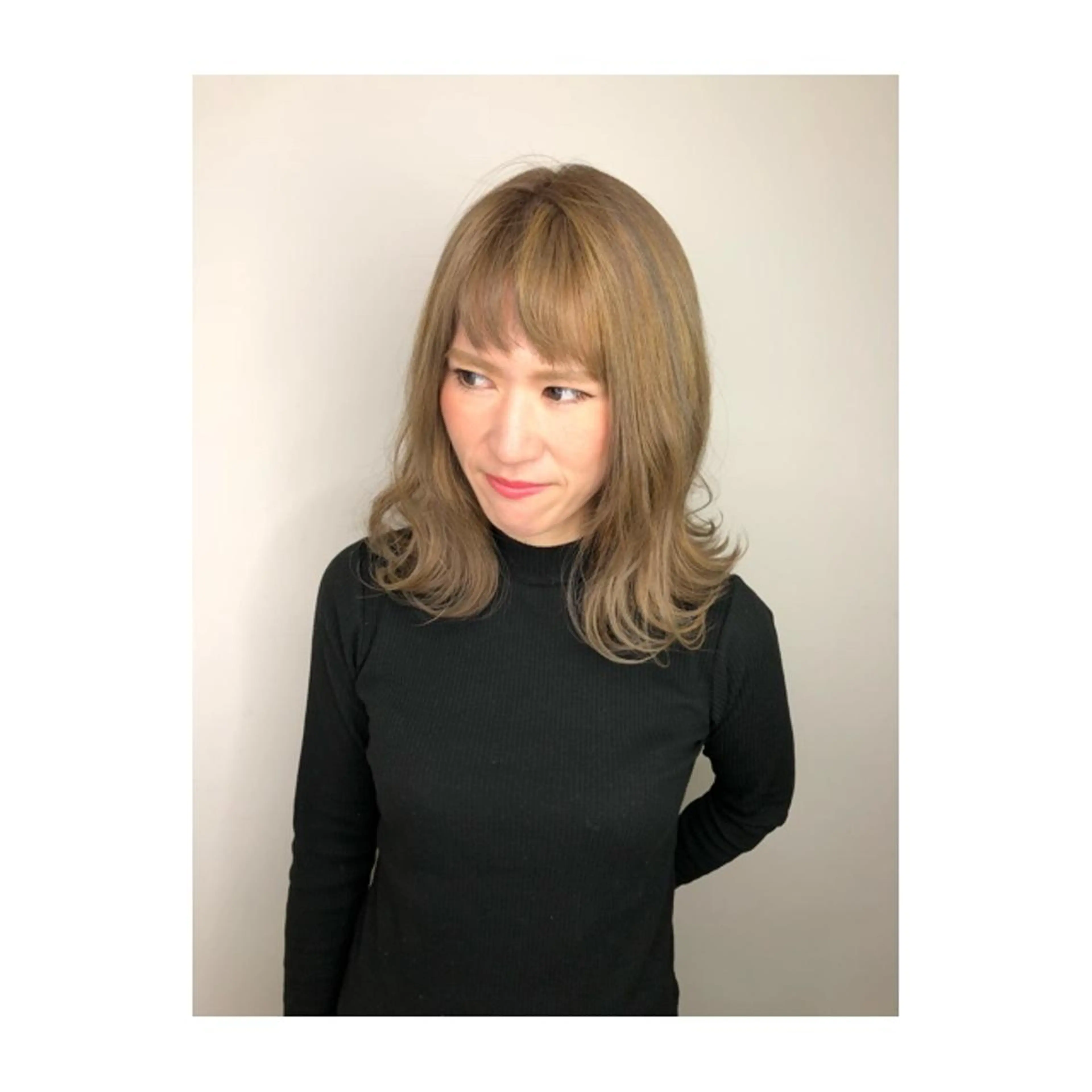 ミディアム 切りっぱなしボブ ボブ ショートが得意✂️ 藤城建太のヘアスタイル