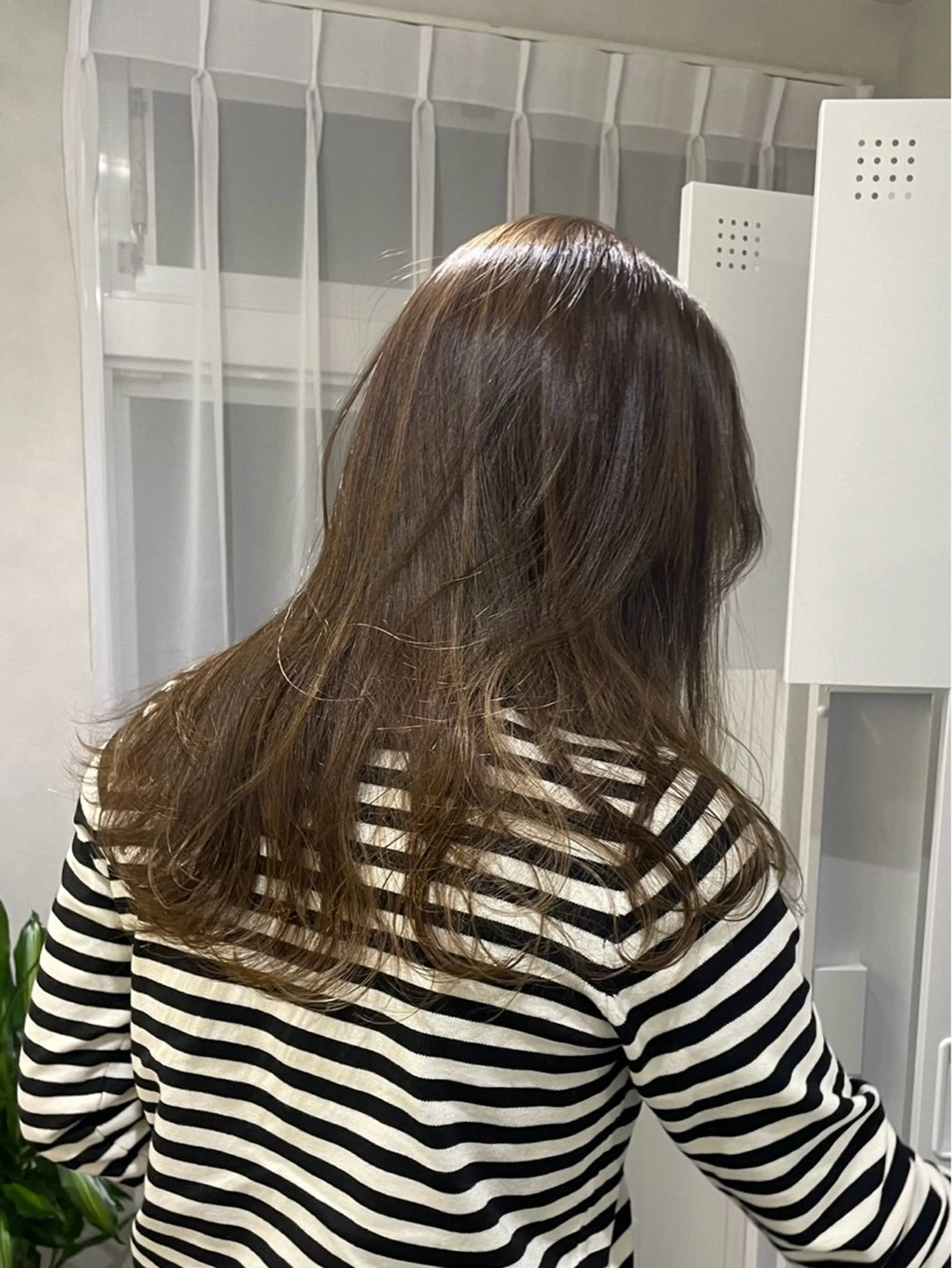 セミロング カラー ベージュカラー Pinq  by angelica 瓢箪山店所属・治川 みちるのヘアスタイル