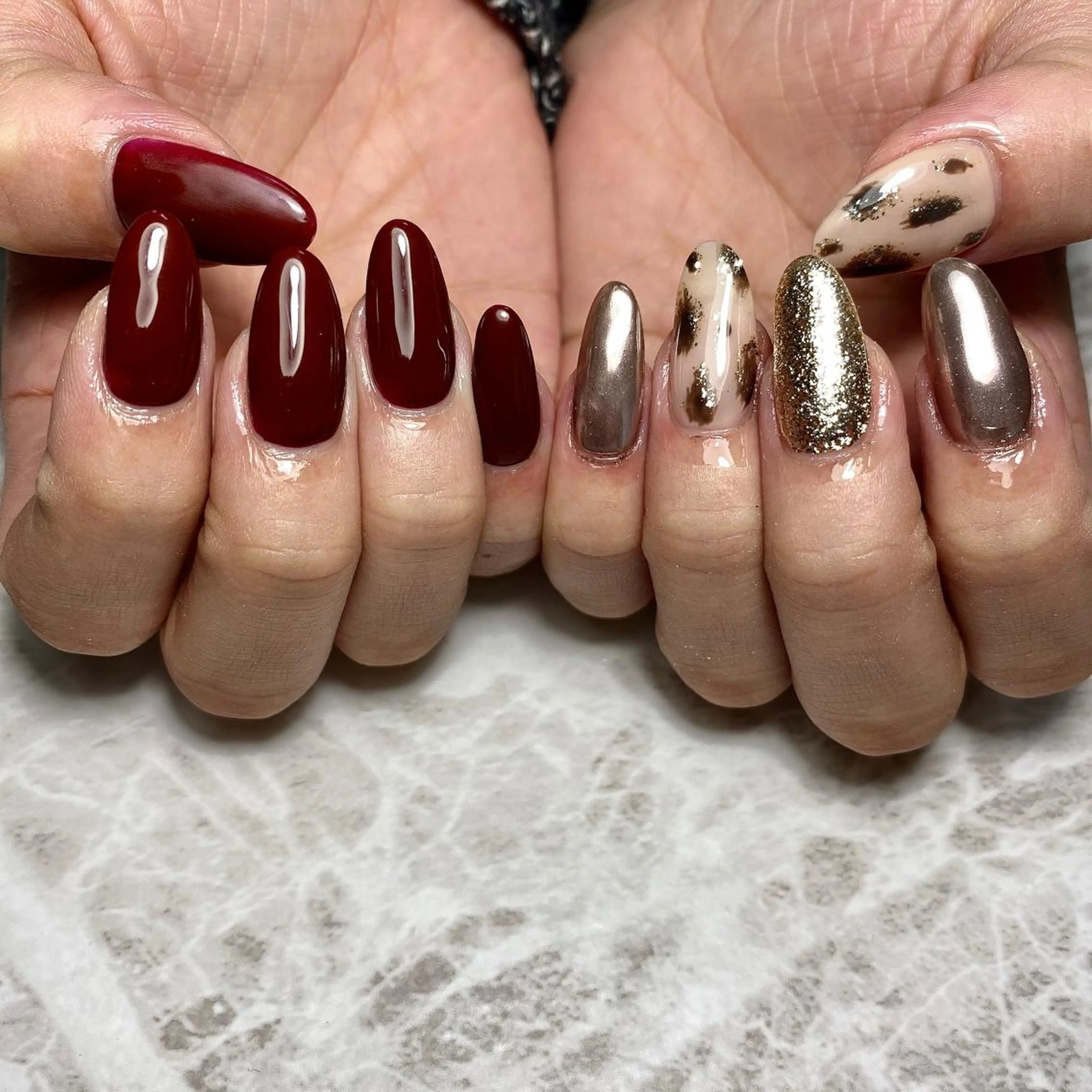 ネイル ジェルネイル しば まなみのネイルデザイン