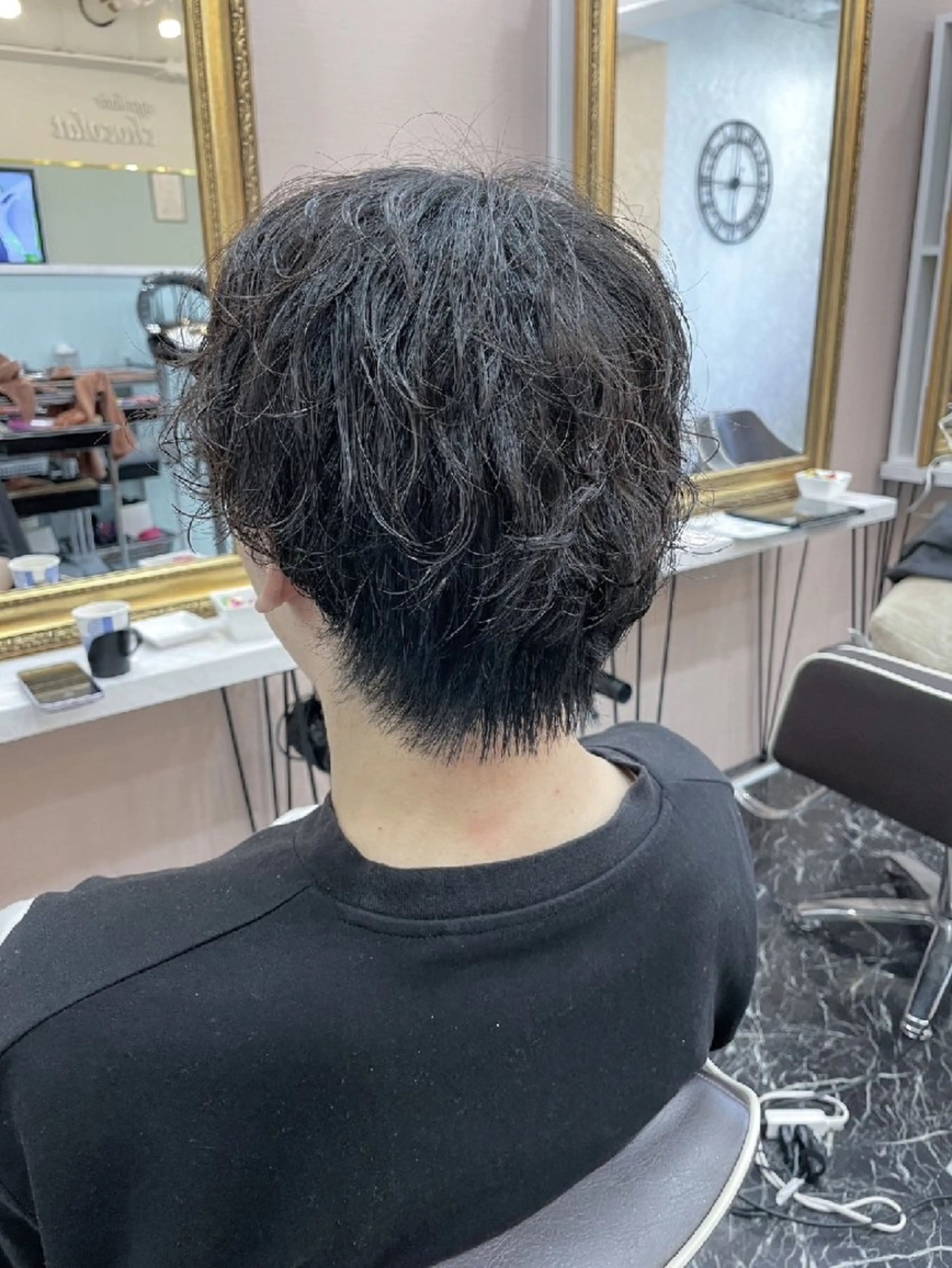 ショート メンズ 暗髪艶カラー/ 髪質改善TR/maiのヘアスタイル