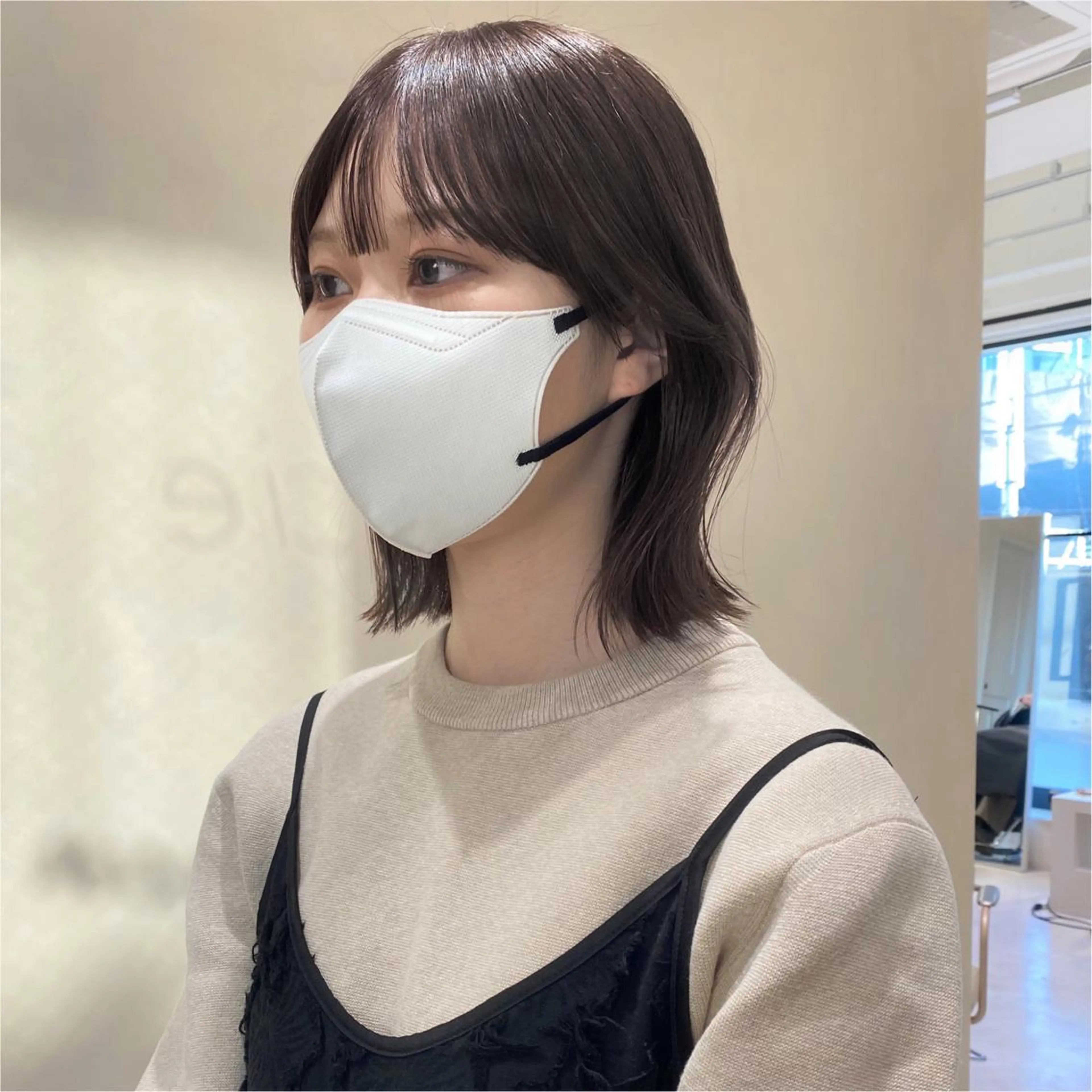 ミディアム カラー cie所属・ボブ/ミニボブ 透明感カラーkadoのヘアスタイル