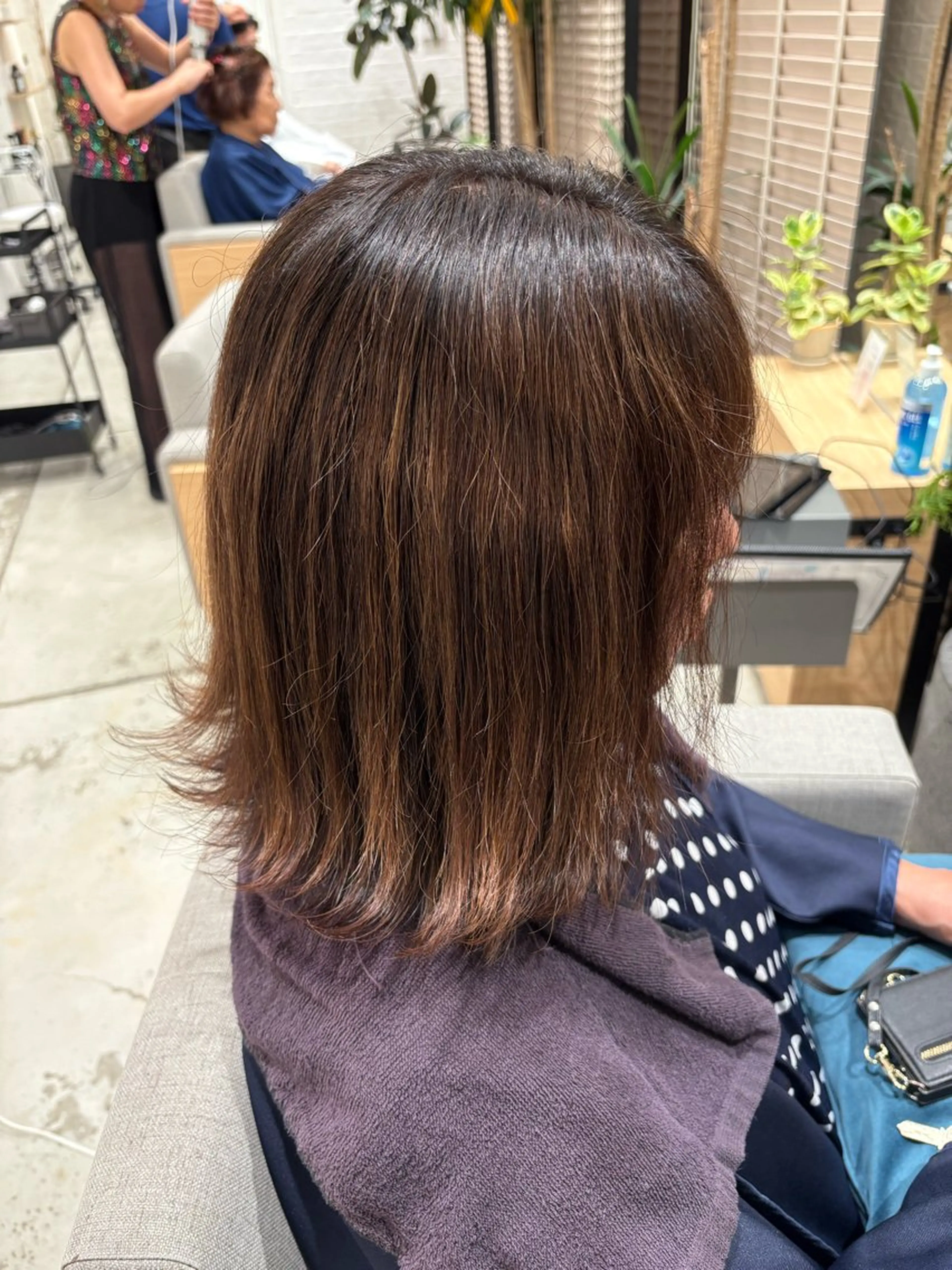 ミディアム カラー ヘアアレンジ 外ハネヘア ヘアカラー stair:case ✨加藤由都✨のヘアスタイル