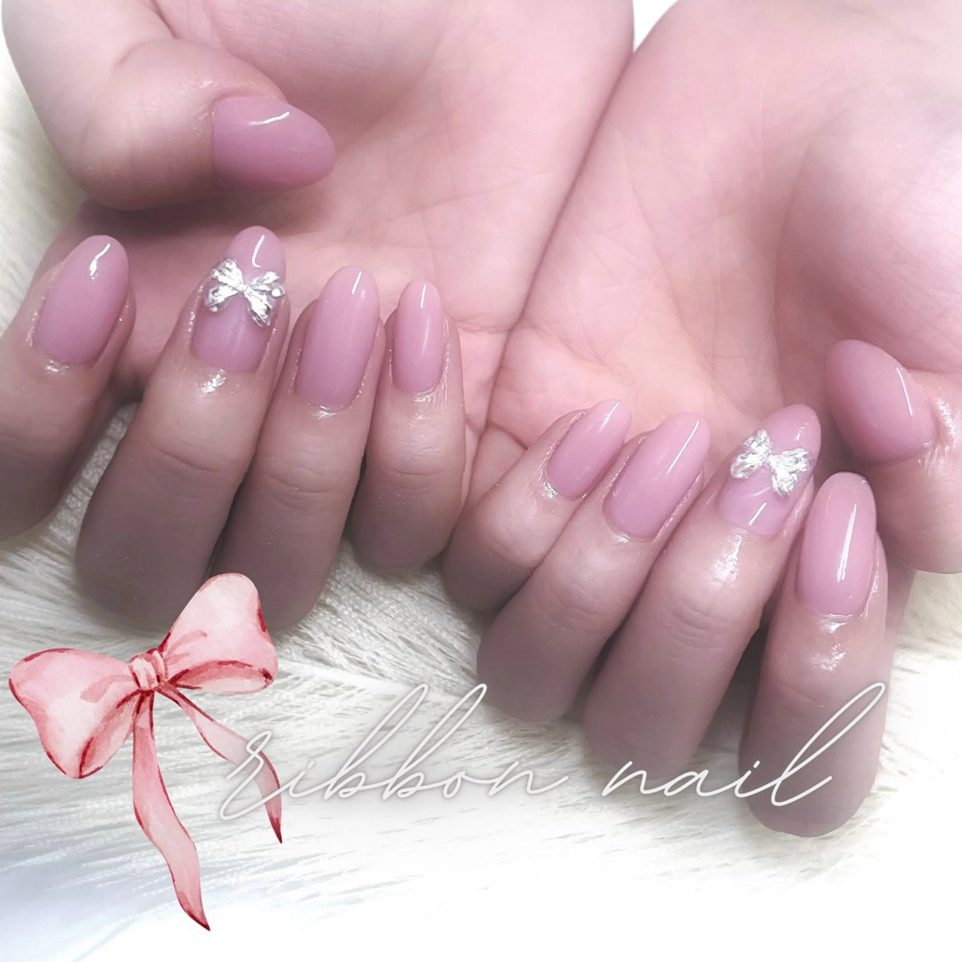 【何度でも同価格】オフ🈶アートorパーツ2本までシンプルネイル【何度でも同価格】の写真