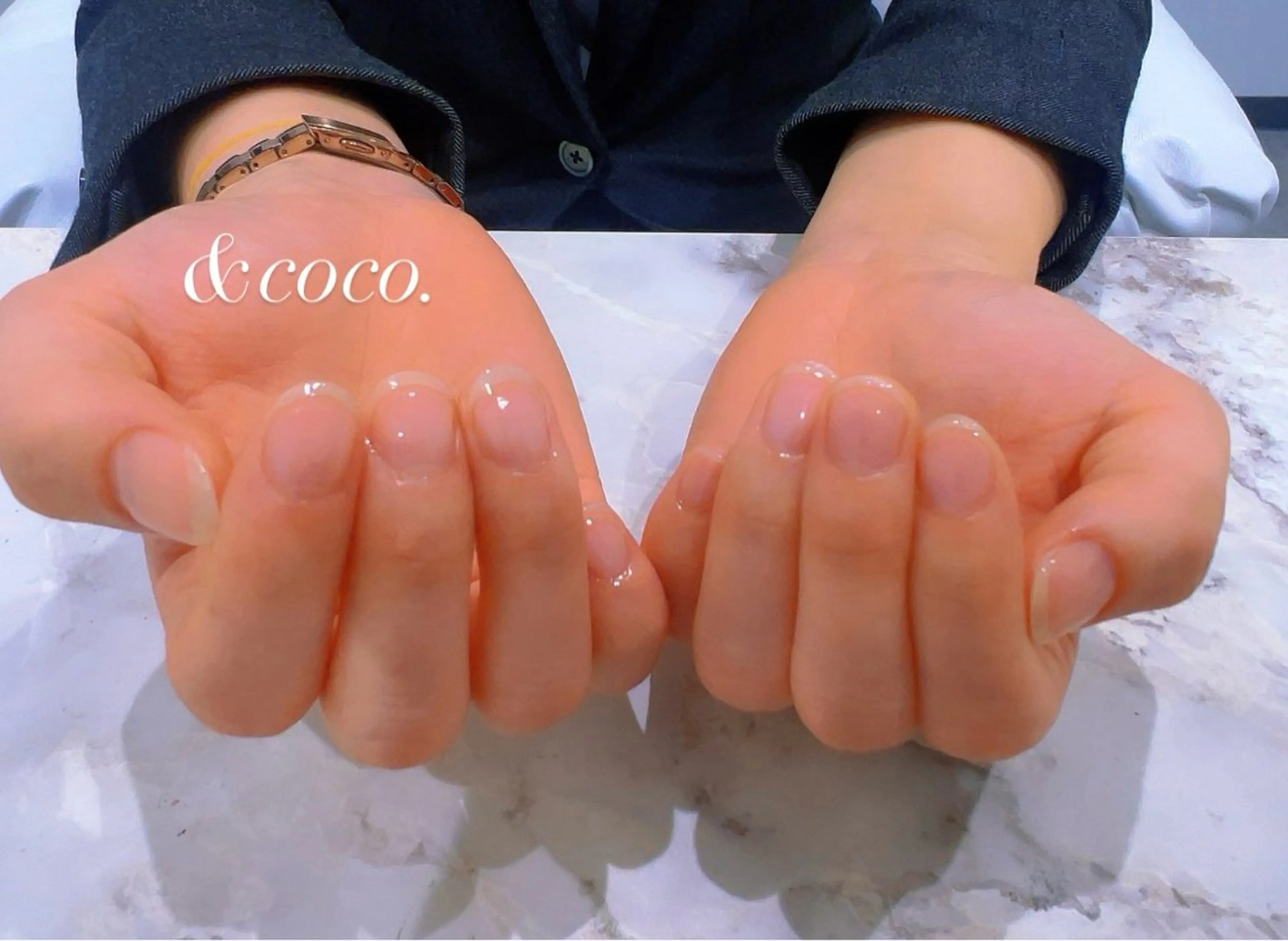 ネイル クリアネイル オフィスネイル ハンドネイル ハンドケア ＆coco.所属・＆ coco.のネイルデザイン