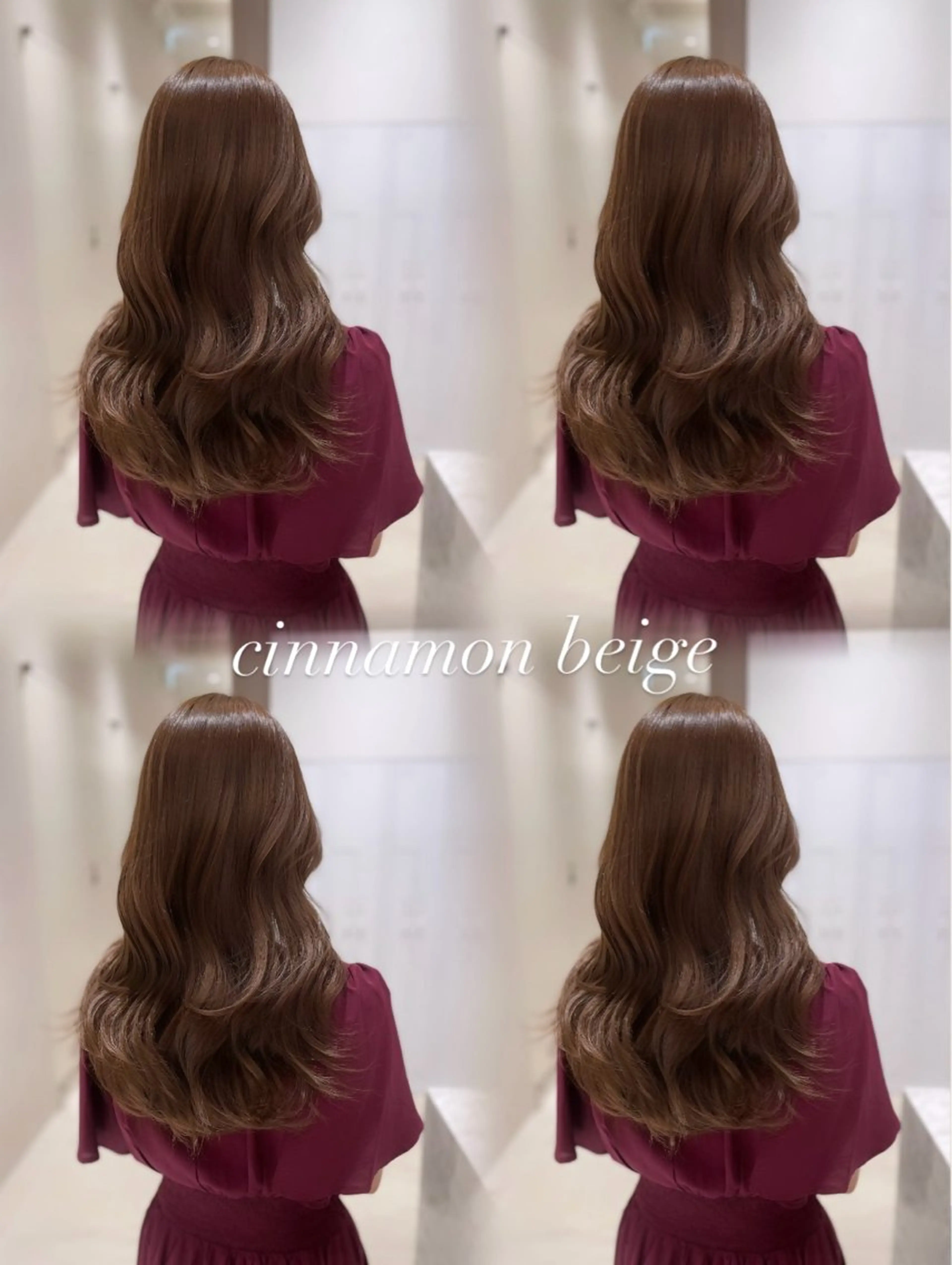 セミロング カラー ヘアアレンジ Ella所属・nana【艶髪】/ レイヤー/縮毛矯正のヘアスタイル