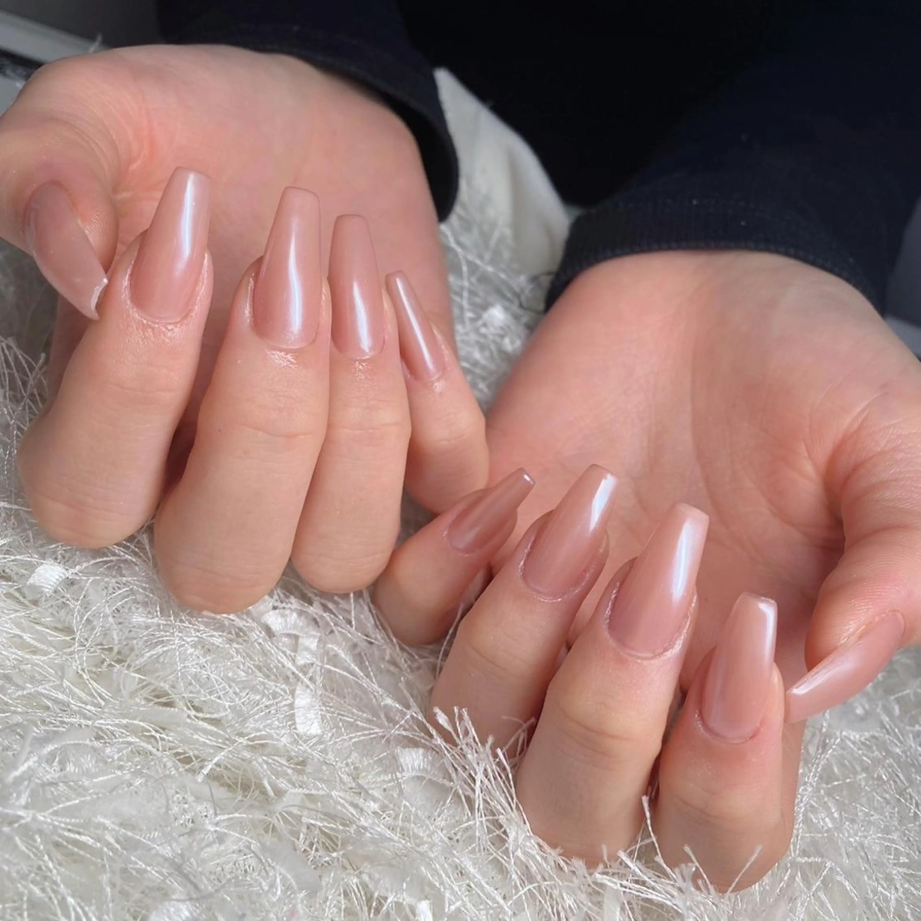 ネイル 長さ出し フレンチネイル ジェルネイル グラデーション 韓国ネイル ハンドネイル Nail&eye Belire 新宿のネイルデザイン