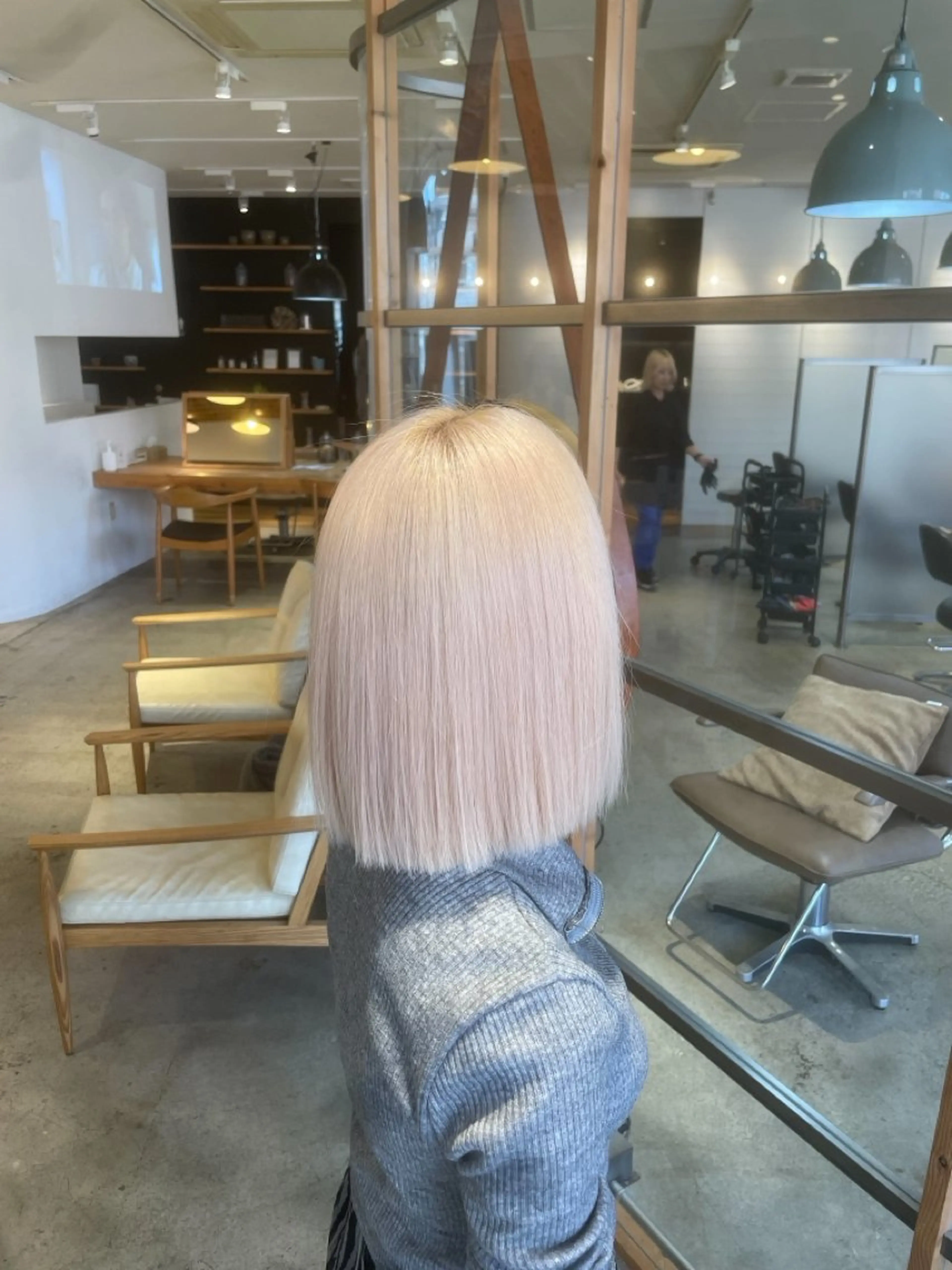 ミディアム カラー ブリーチカラー/ 透明感/aika¨̮のヘアスタイル