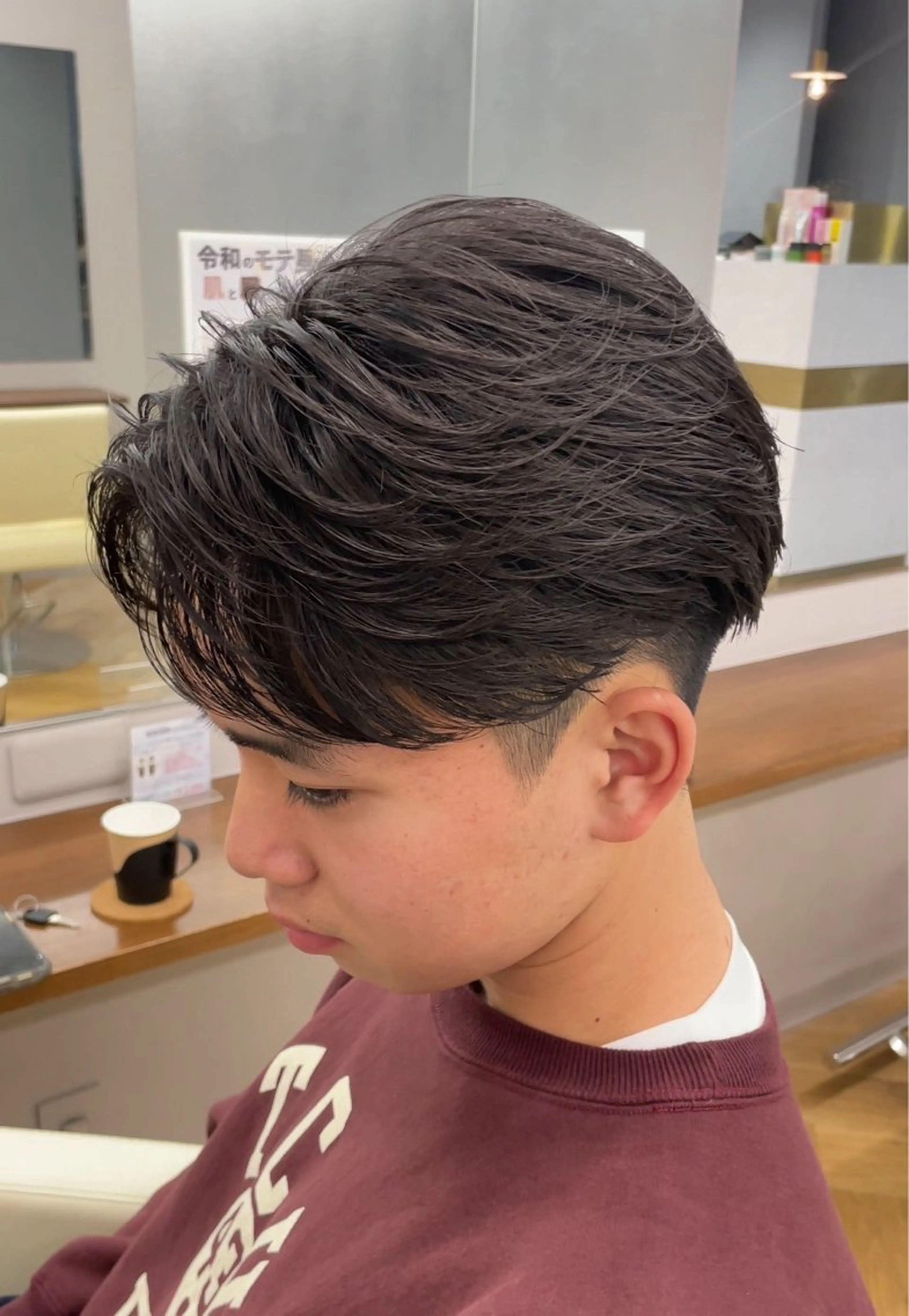 ショート パーマ メンズ メンズパーマ メンズサロンALLES by cica所属・吉井 樂のヘアスタイル