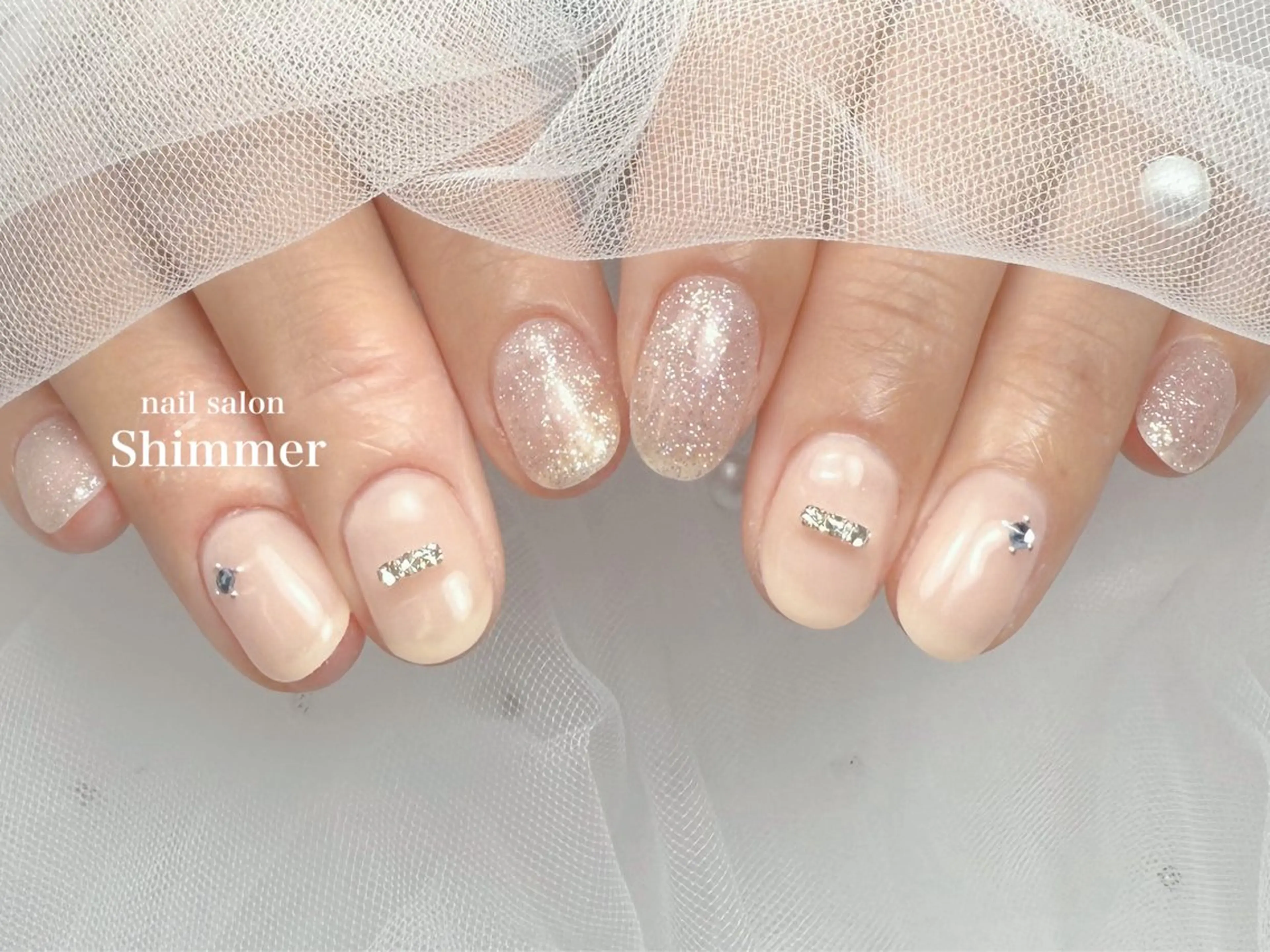 ネイル ハンドネイル Shimmer Risaのネイルデザイン