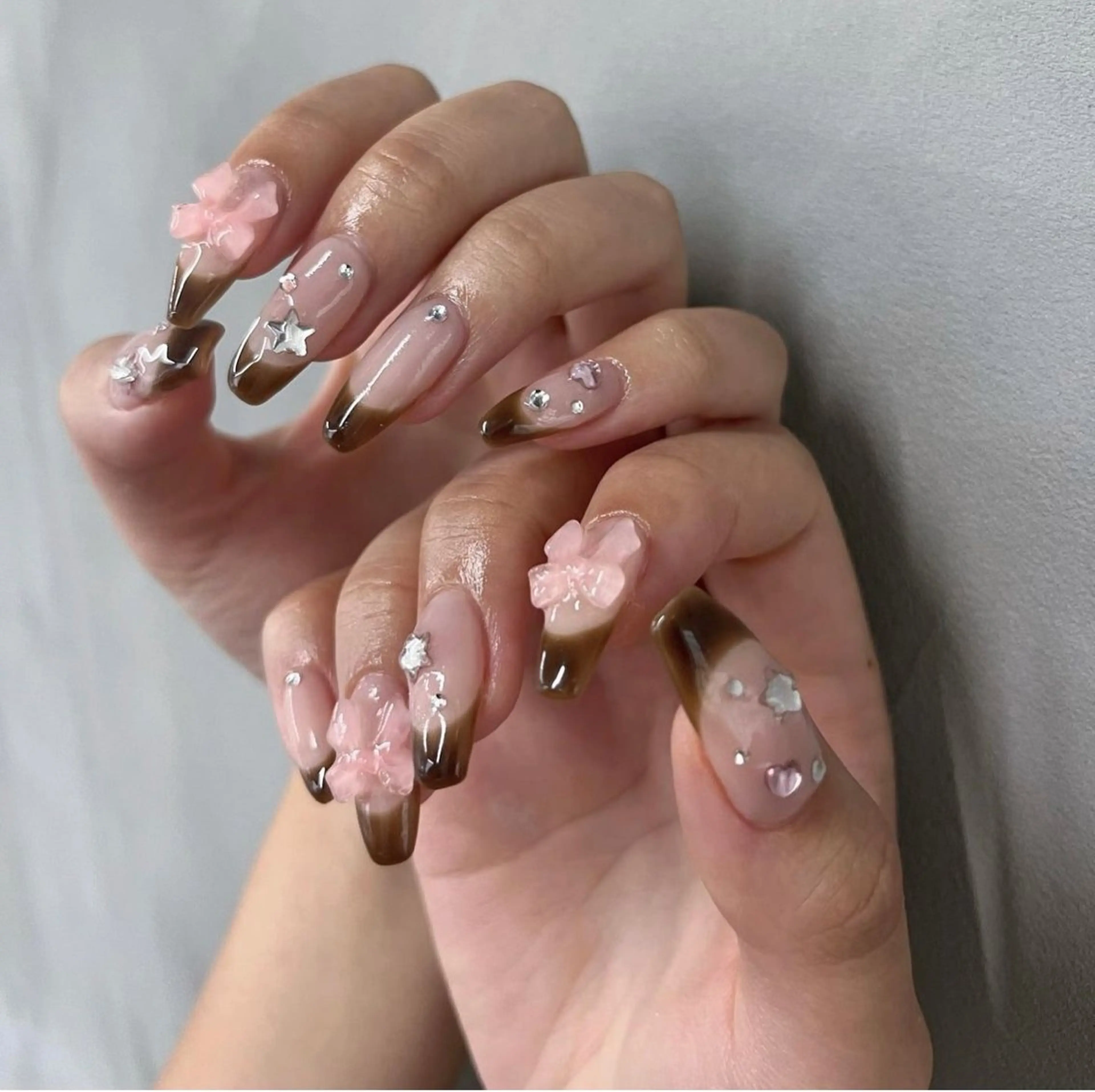 ネイル rina ニュアンス♡ワンホンのネイルデザイン