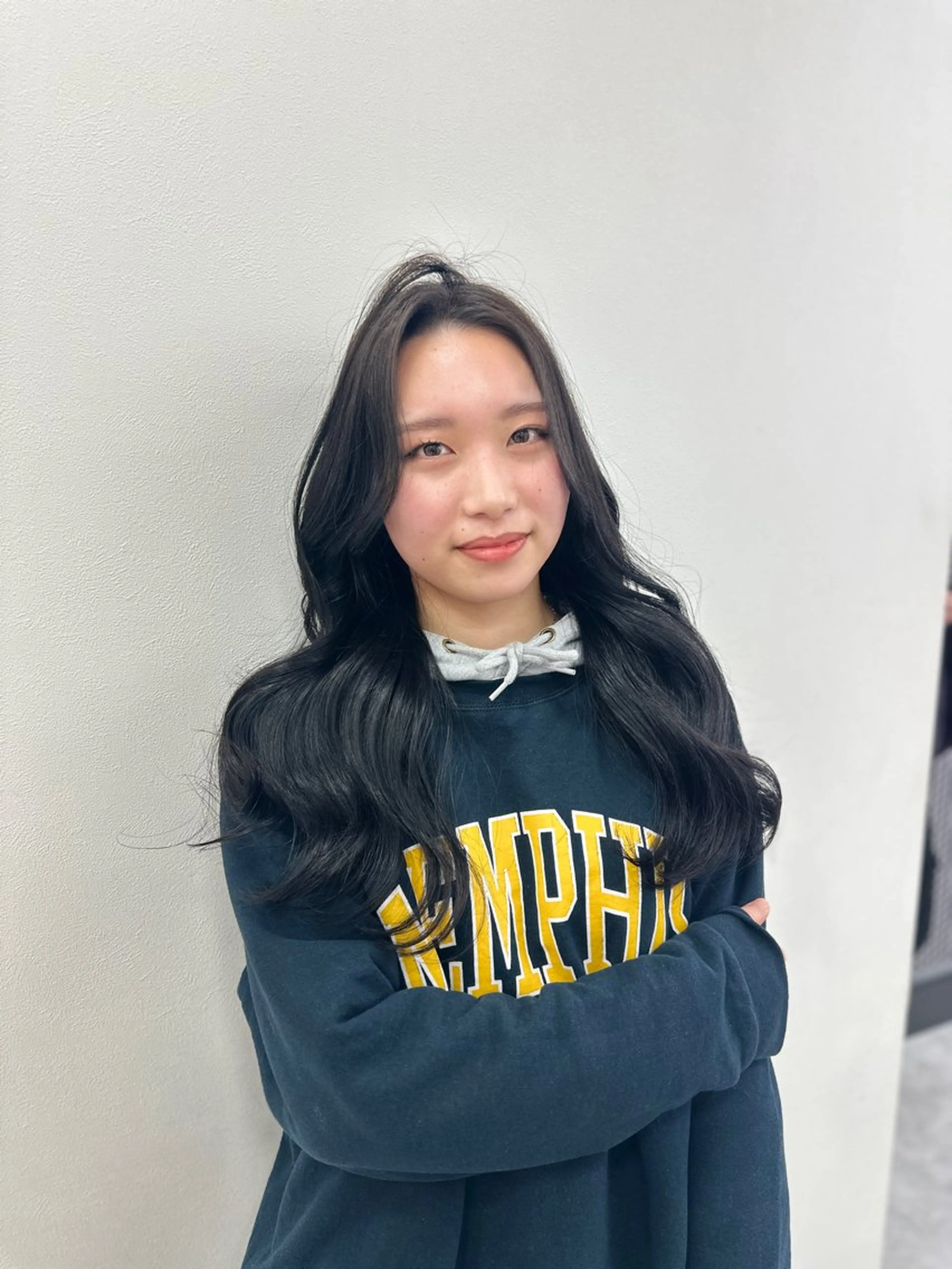 ロング カラー パーマ ヘアアレンジ メンズ キッズ ♥️韓国ヘア レイヤー♥️ゆりのヘアスタイル