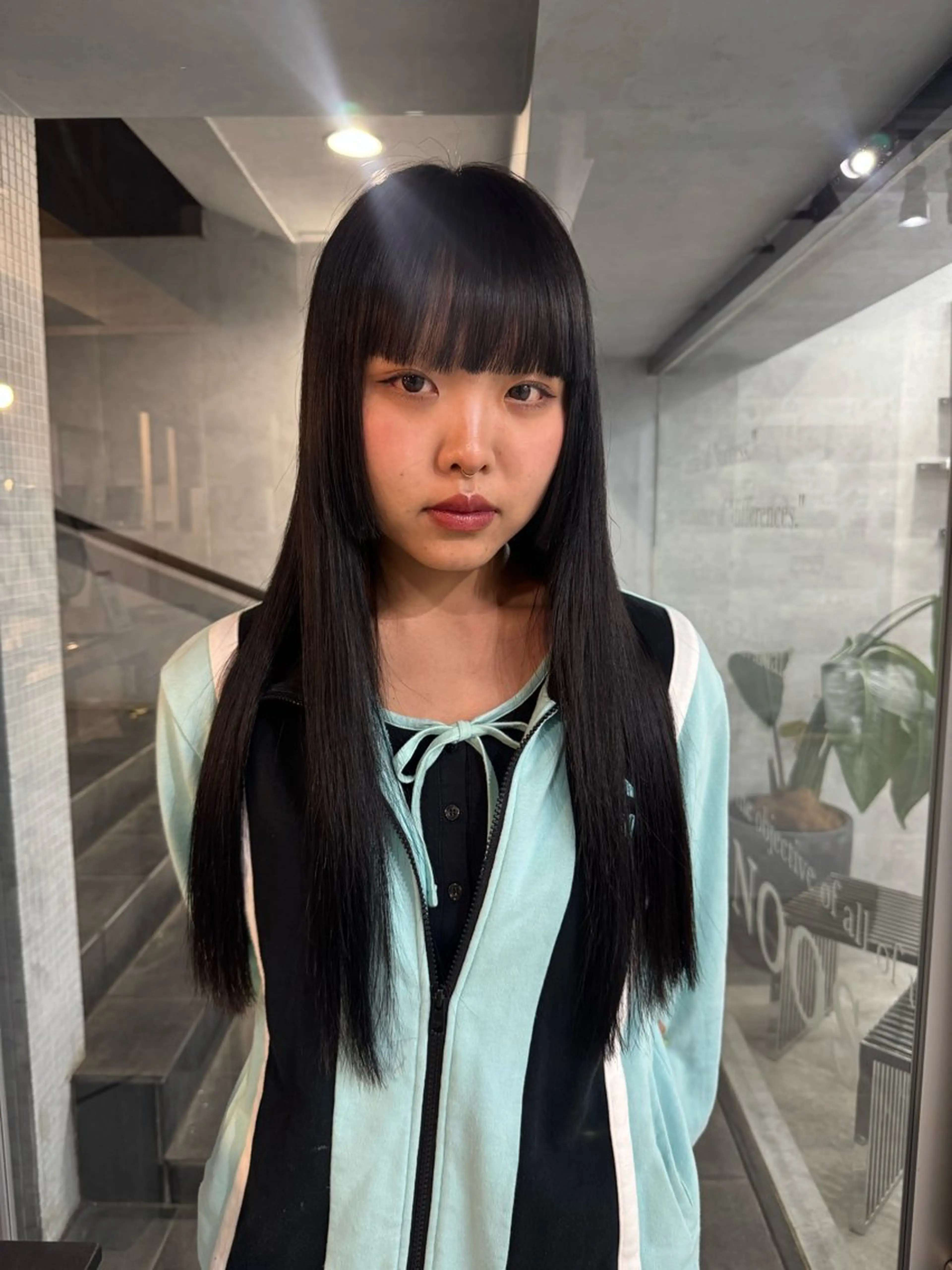 ロング カラー あなたのお悩み改善" You"💚❤️💛のヘアスタイル