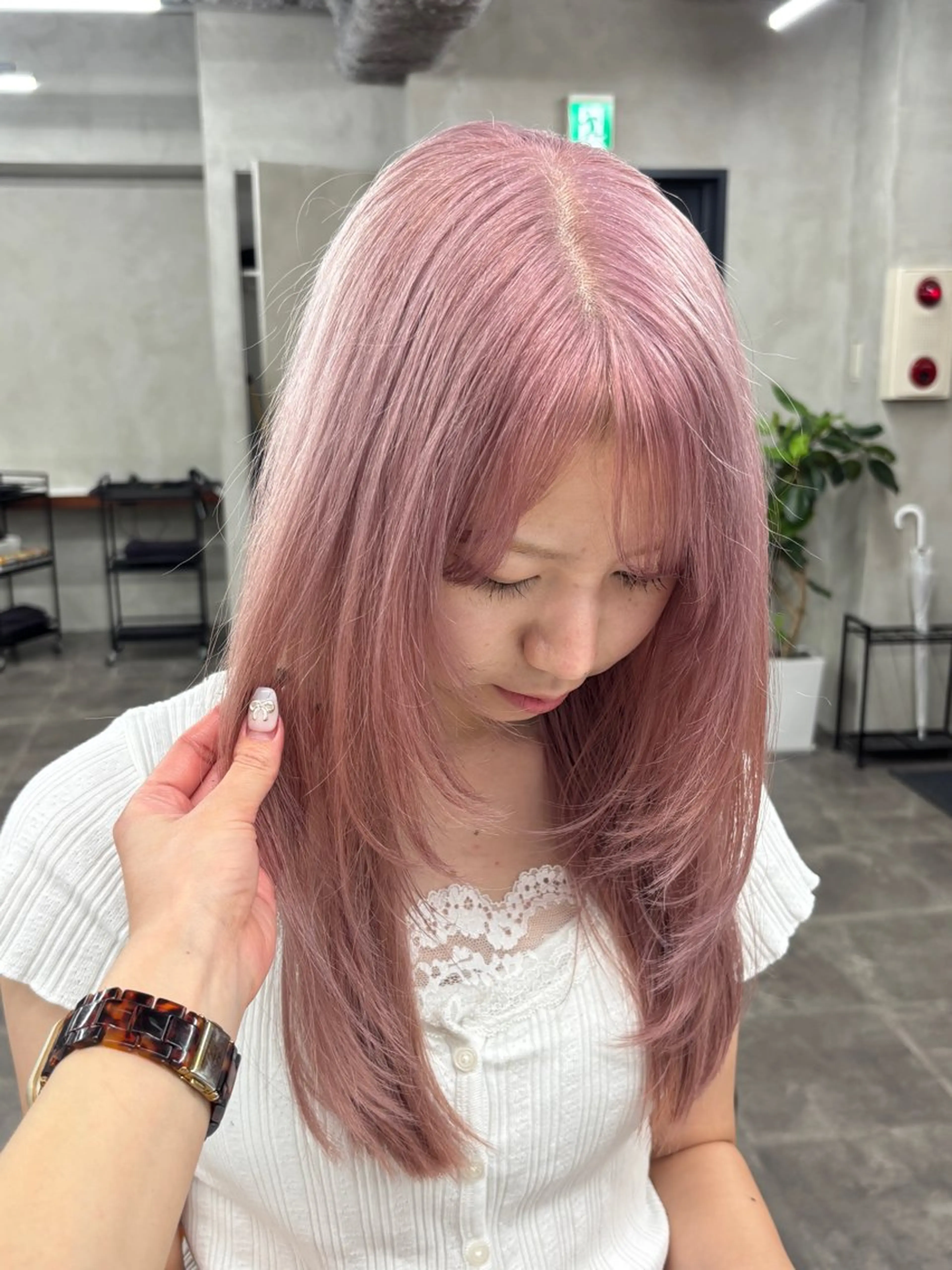 ロング カラー 似合わせカット/ ハイトーン/aoiのヘアスタイル