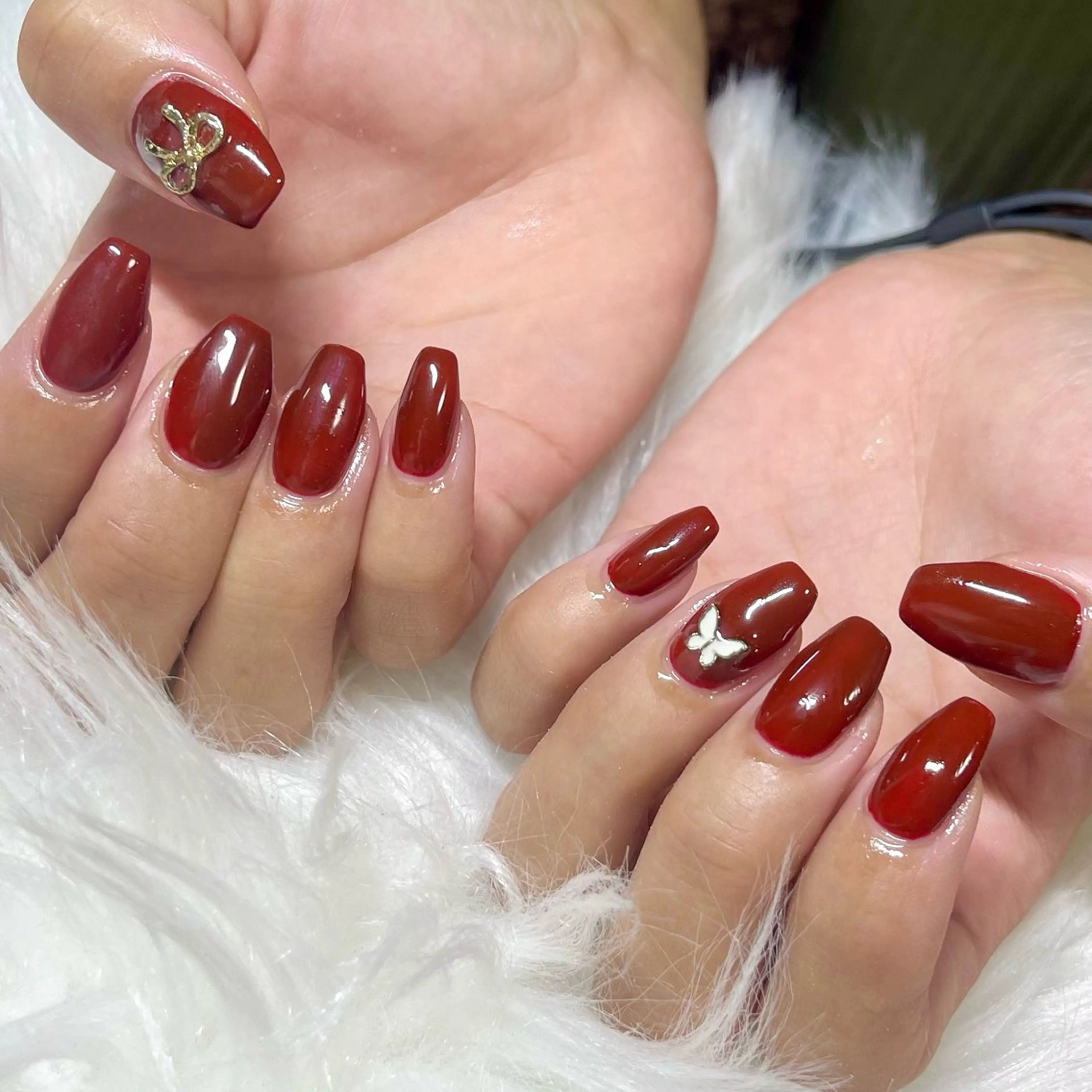 ネイル ボルドー ワンカラーネイル fox. nail__sakiのネイルデザイン