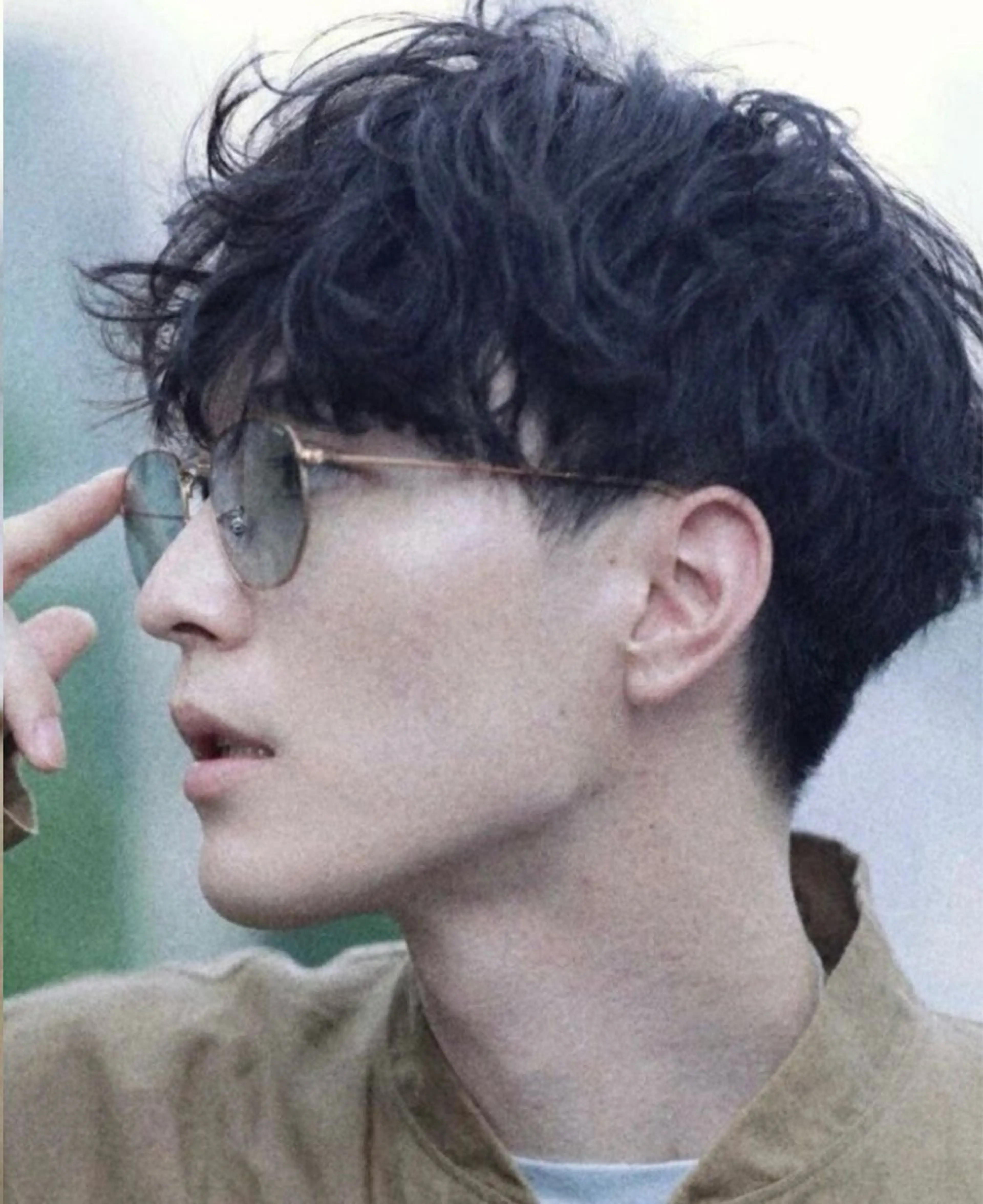 パーマ メンズ カット パーマ 赤木蓮/メンズ特化 パーマ/ハイトーンのヘアスタイル