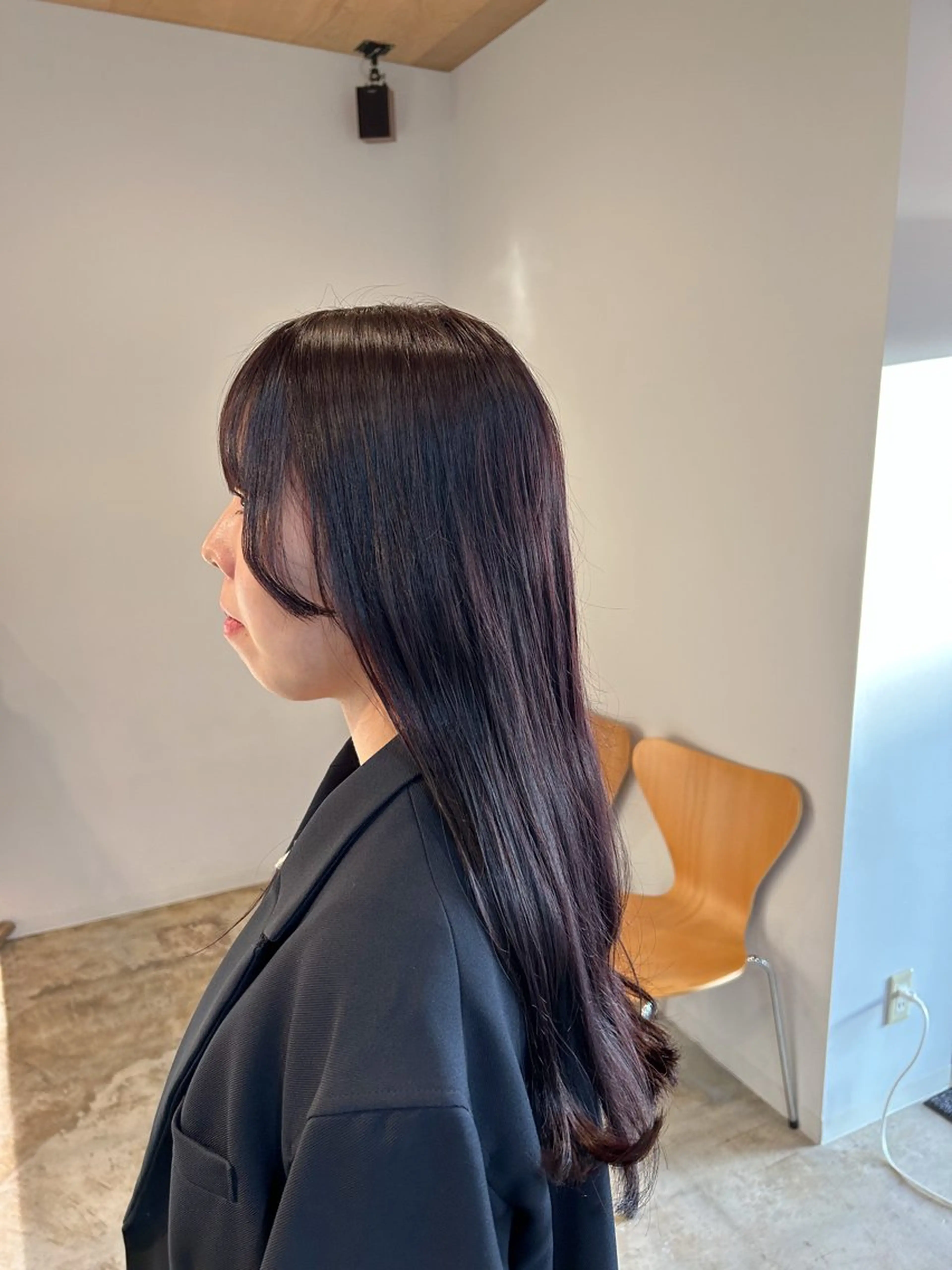 ロング カラー ヘアカラー 川端 明莉のヘアスタイル