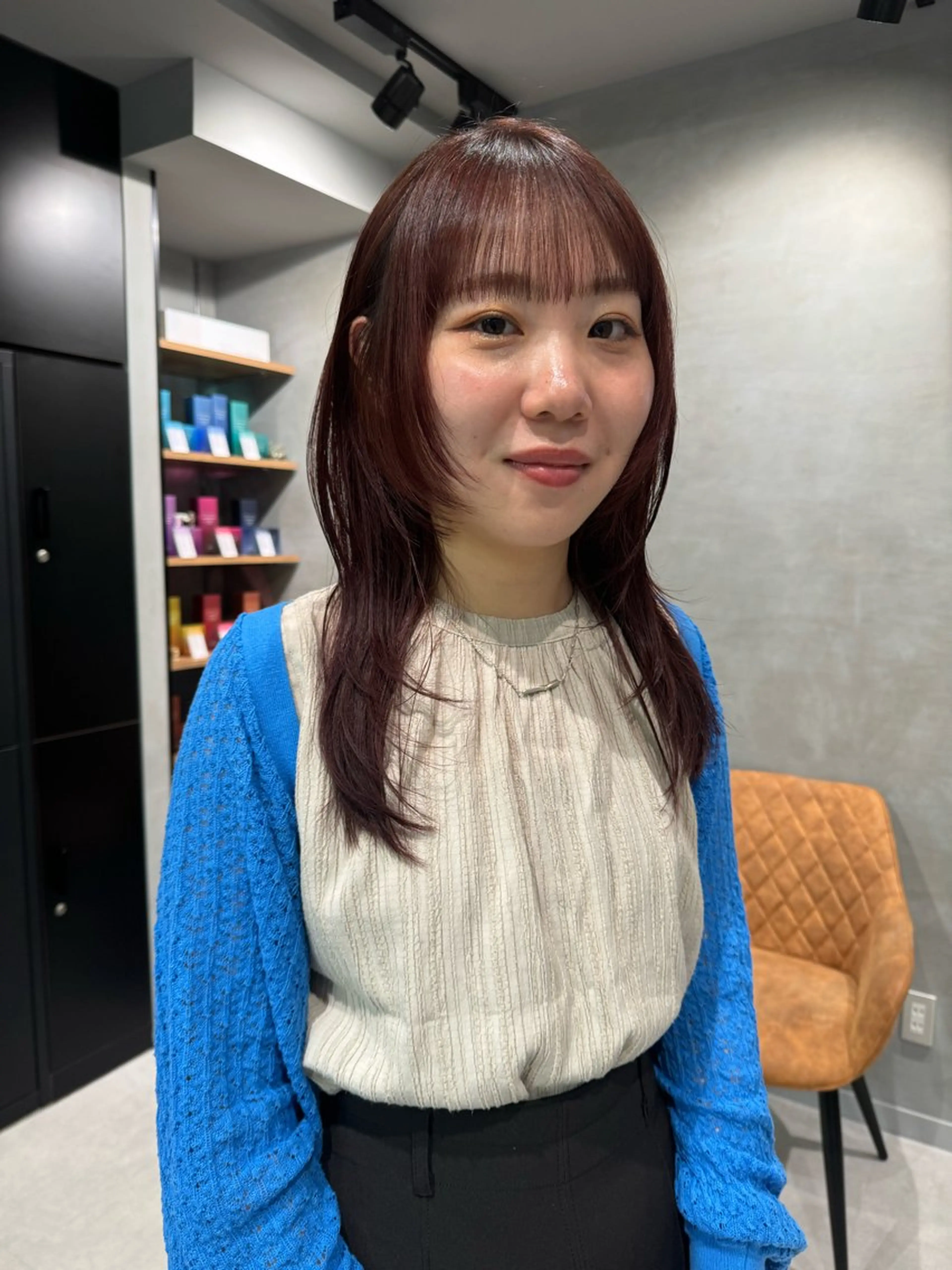 ロング カラー カット ヘアカラー トリートメント レイヤー/ウルフ🤎 mayo.のヘアスタイル