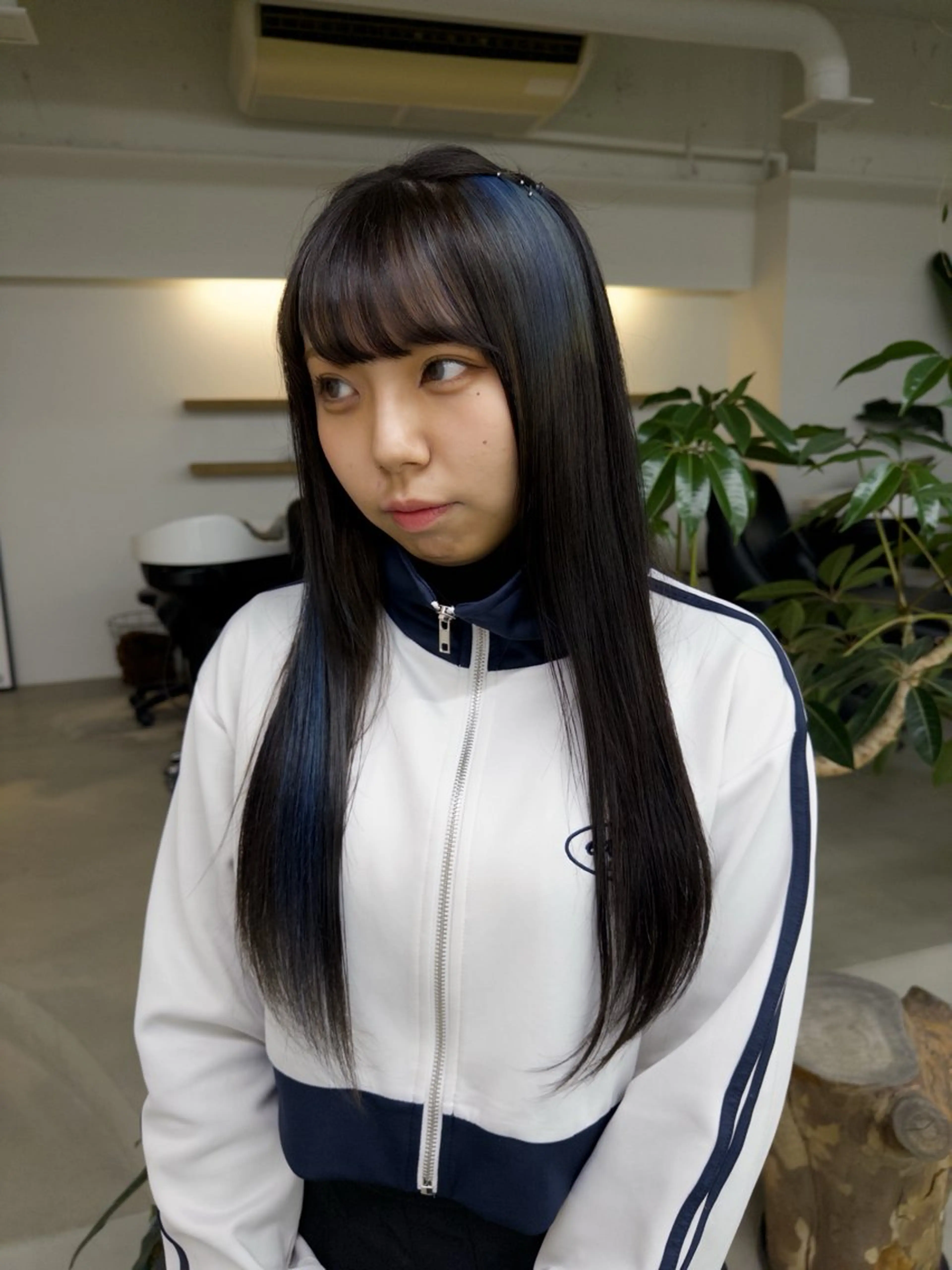 ロング カラー ブリーチ ブルーカラー デザインカラー 【sica】 nanaのヘアスタイル