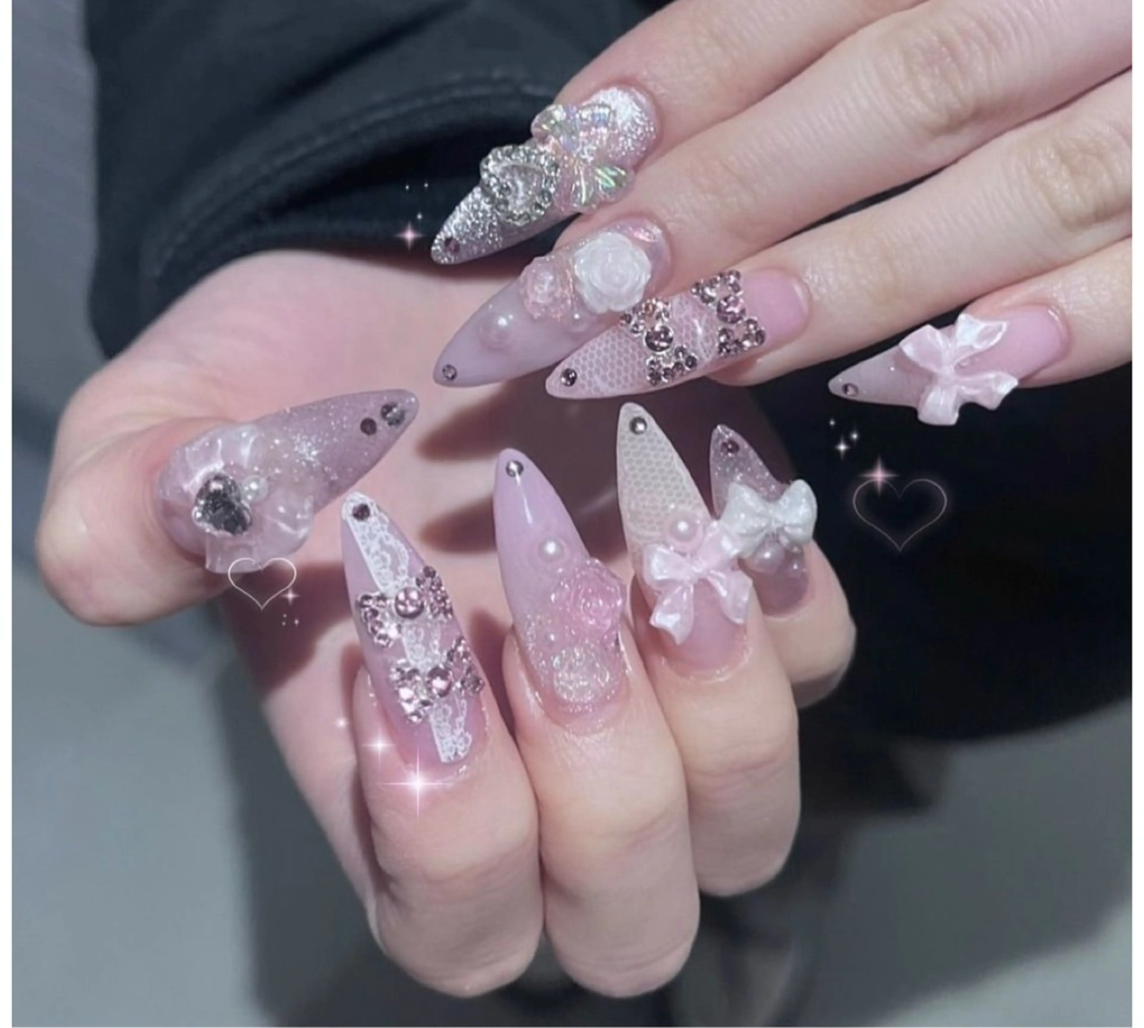 ネイル アートネイル 長さ出し ジェルネイル マグネットネイル ニュアンスネイル Kanao_ CloudyChanのネイルデザイン