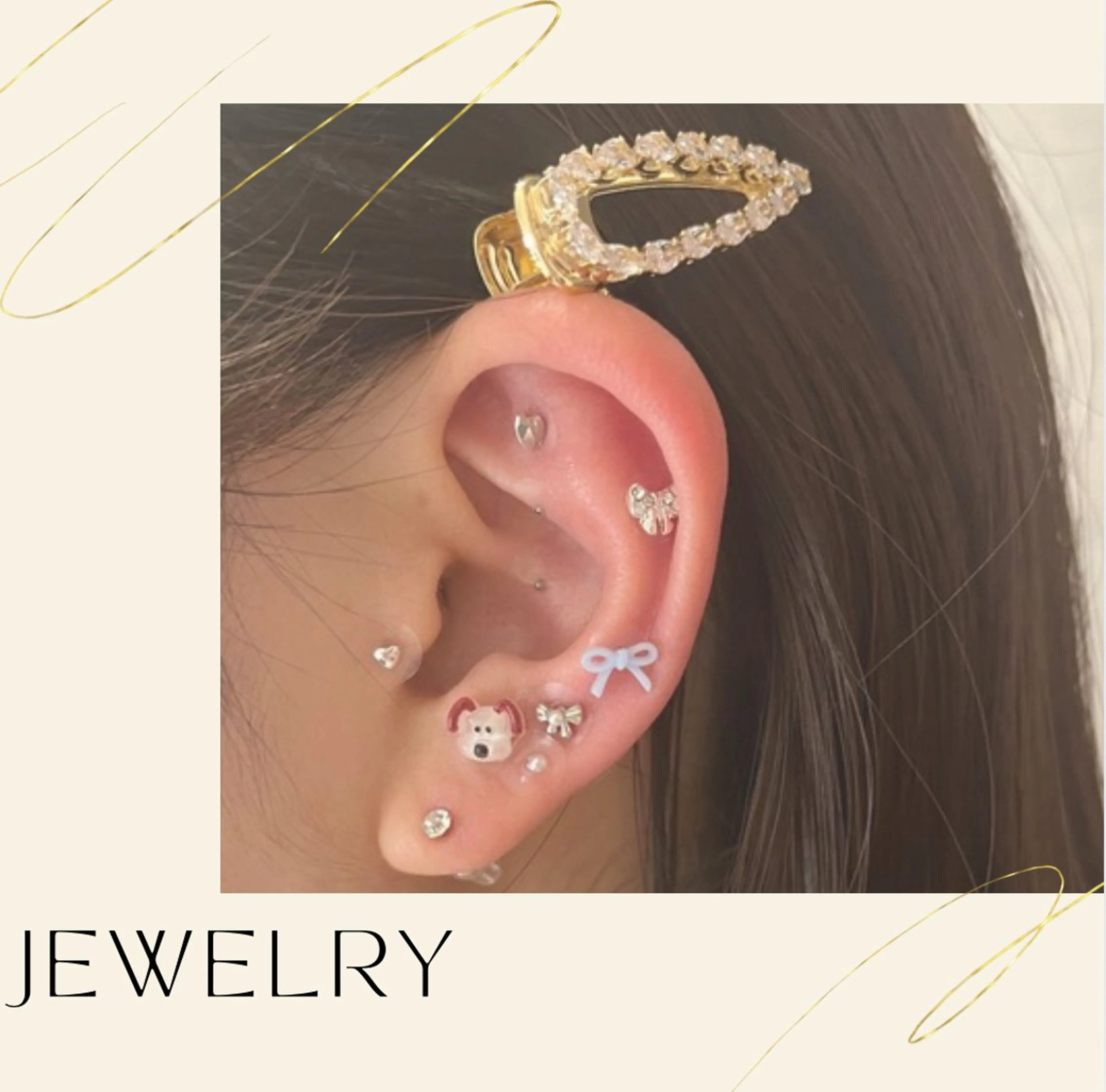 【限定価格】耳つぼジュエリー💎体と繋がりの深い耳ツボを刺激して不調改善/今話題の耳つぼ💕の写真
