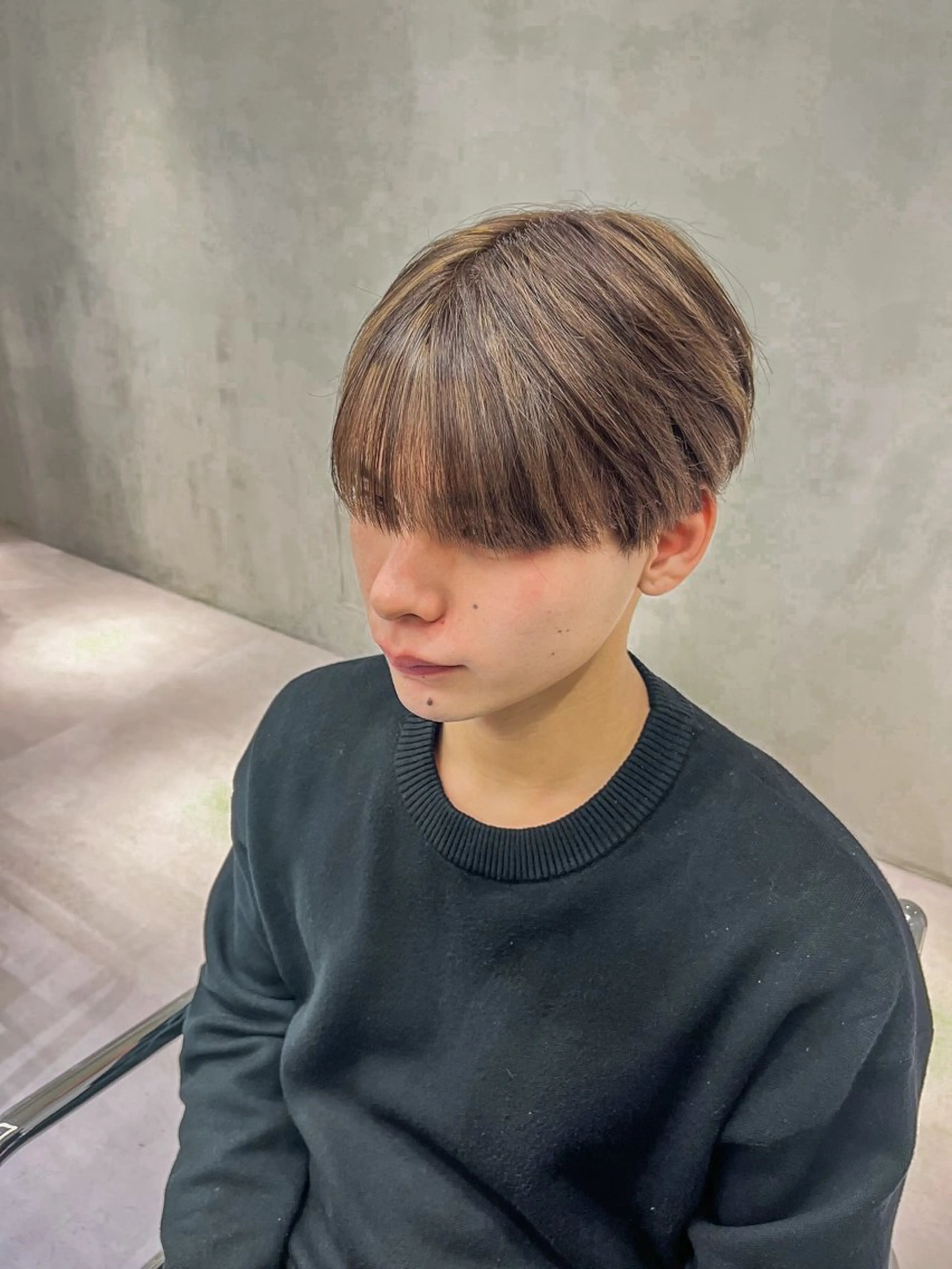 ショート カラー メンズ soen所属・⚡メンズパーマフ ェードカットTomyのヘアスタイル