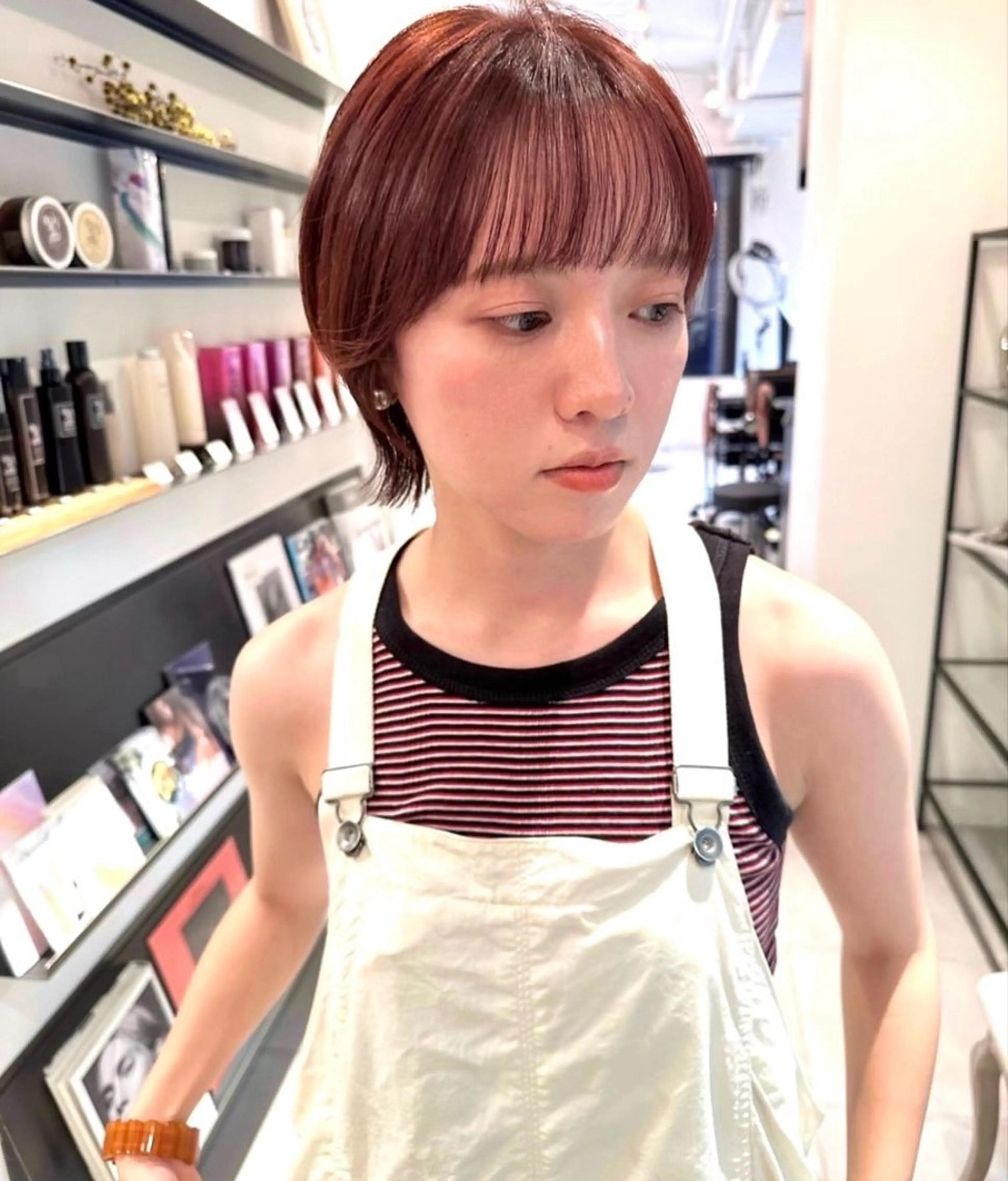 ショート riria/ボブ /ブラウンカラー🎀のヘアスタイル