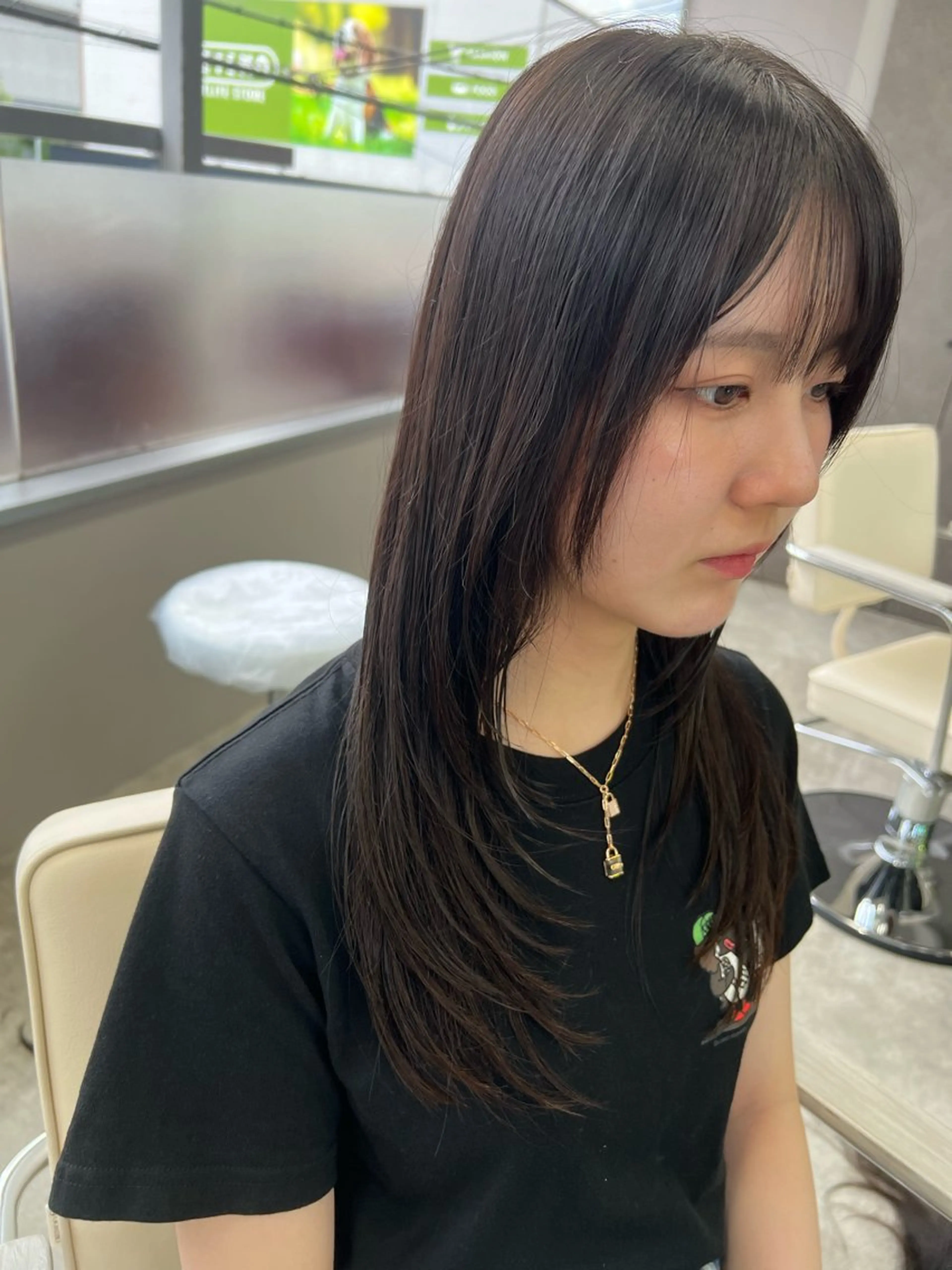 ロング 顔まわりレイヤー 顔周りカット レイヤーカット 高階 晃一 /レイヤーカットのヘアスタイル