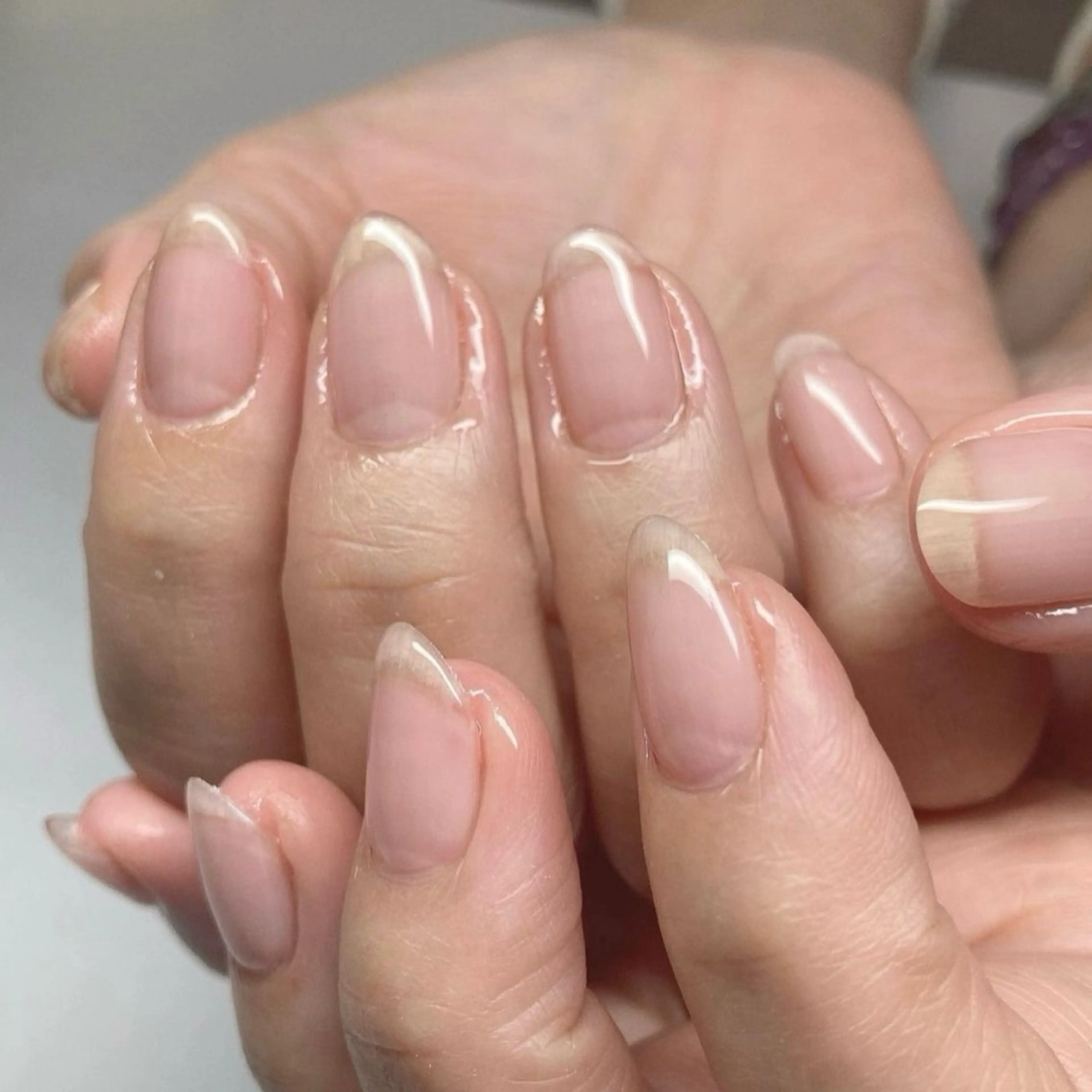 Hand:クリアジェルネイル(オフ込み)の写真