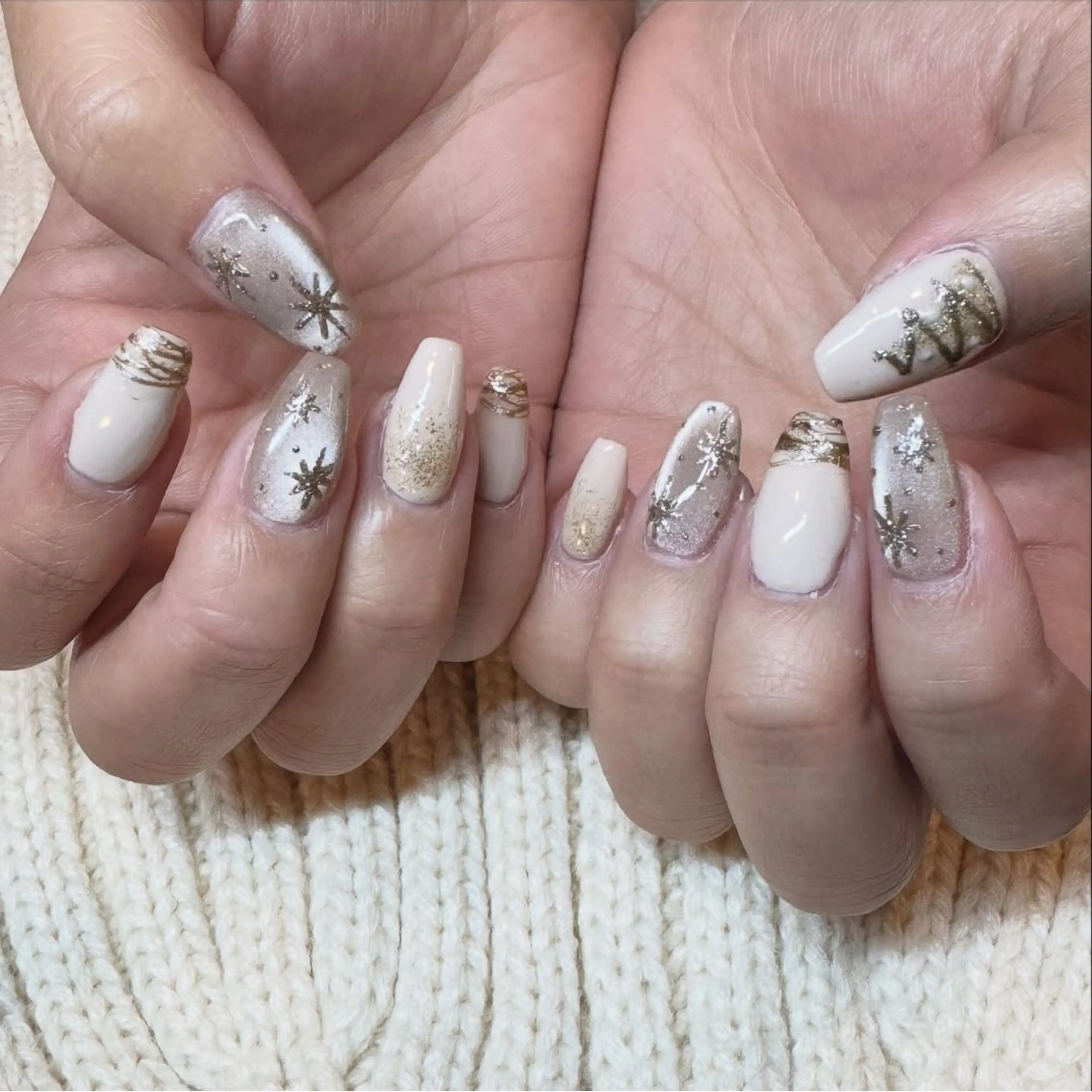 ネイル 冬ネイル クリスマス nail salon mu ; u所属・nailsalon mu ; uのネイルデザイン