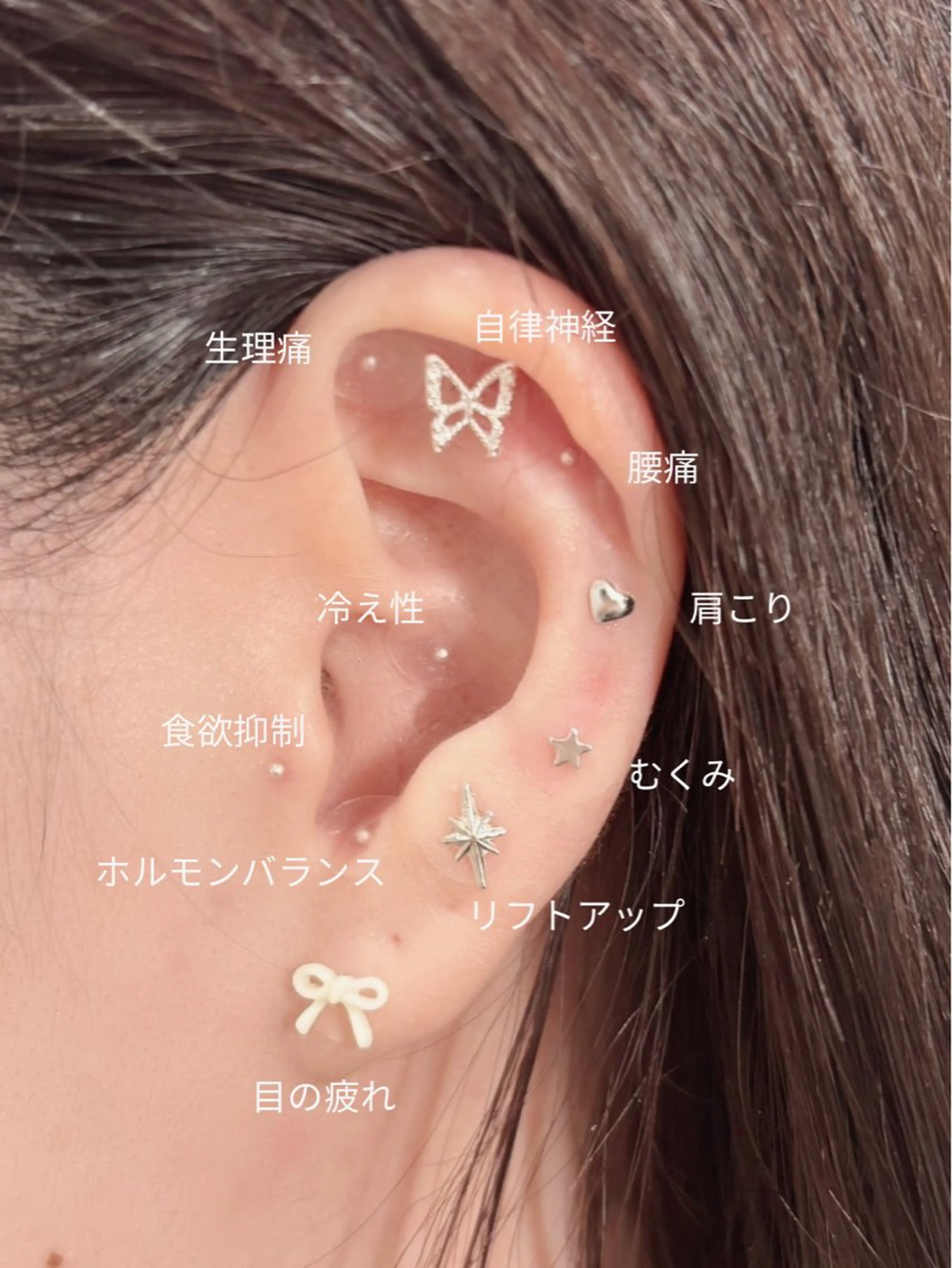 💎耳ツボジュエリー20粒💎の写真