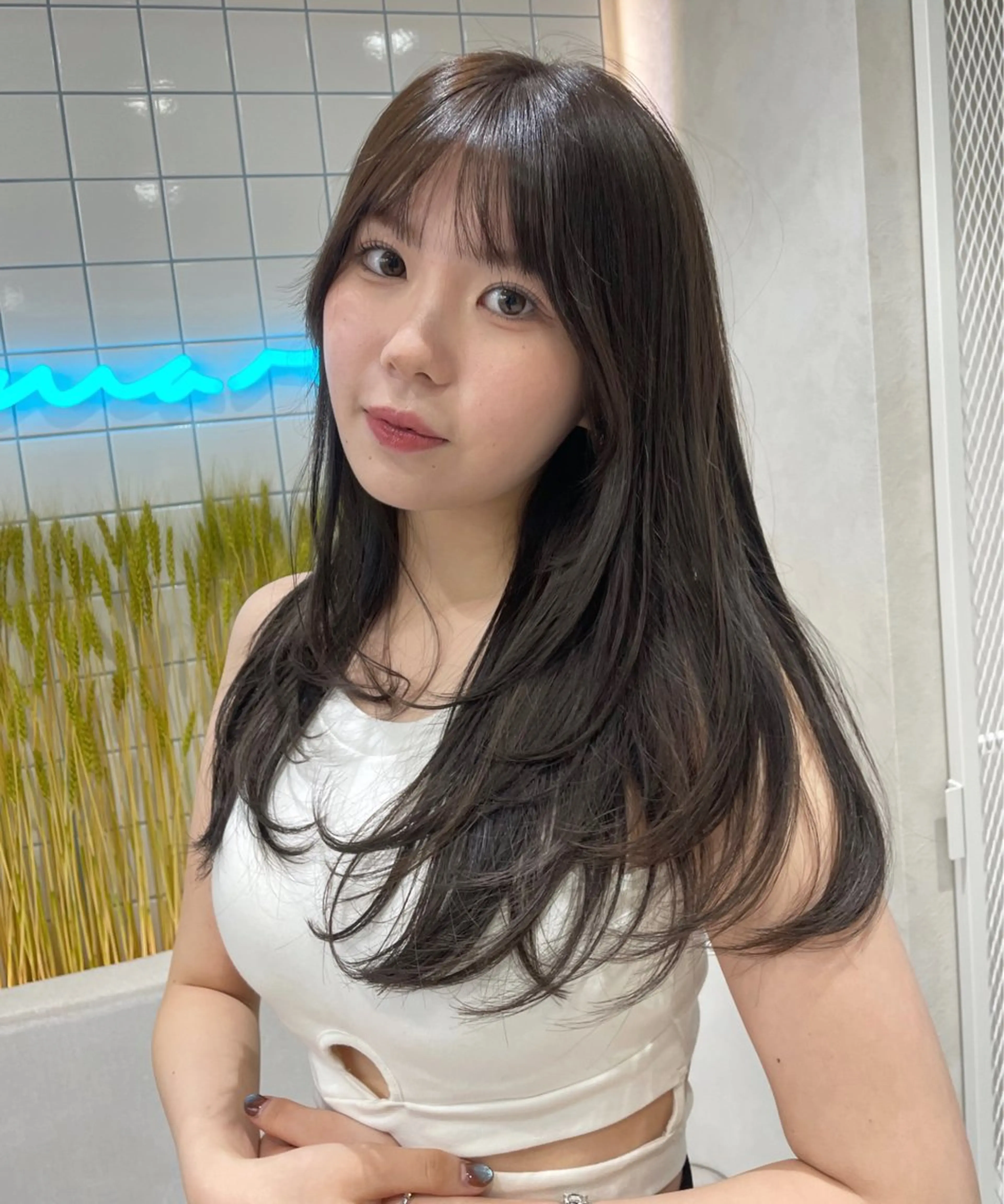 minimo限定❣️『♡暗髪にしたい♡』透明感溢れる艶カラー🫧🫧＋高浸透トリートメント✨の写真