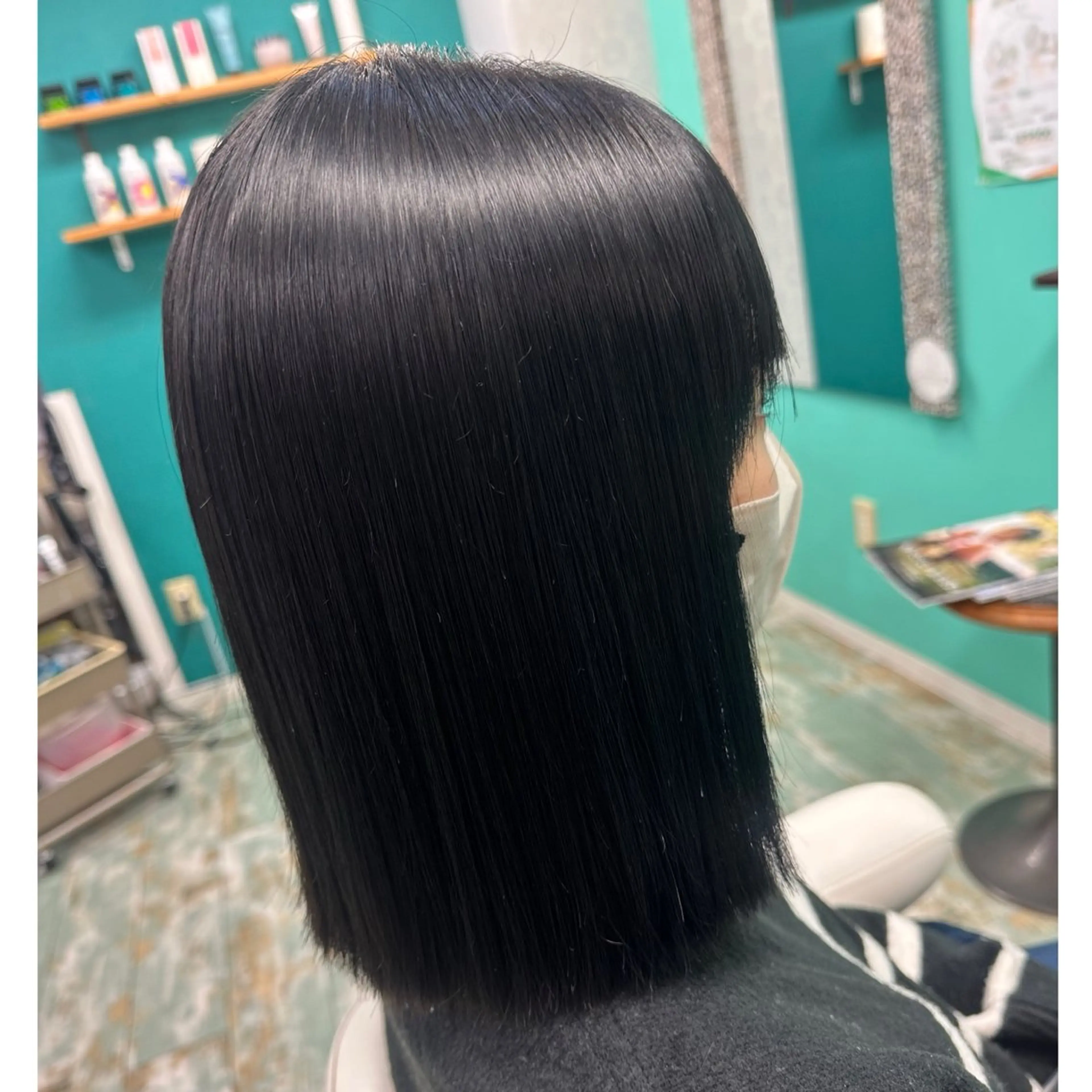 ミディアム 縮毛矯正 Fun hair make所属・三原 友美のヘアスタイル